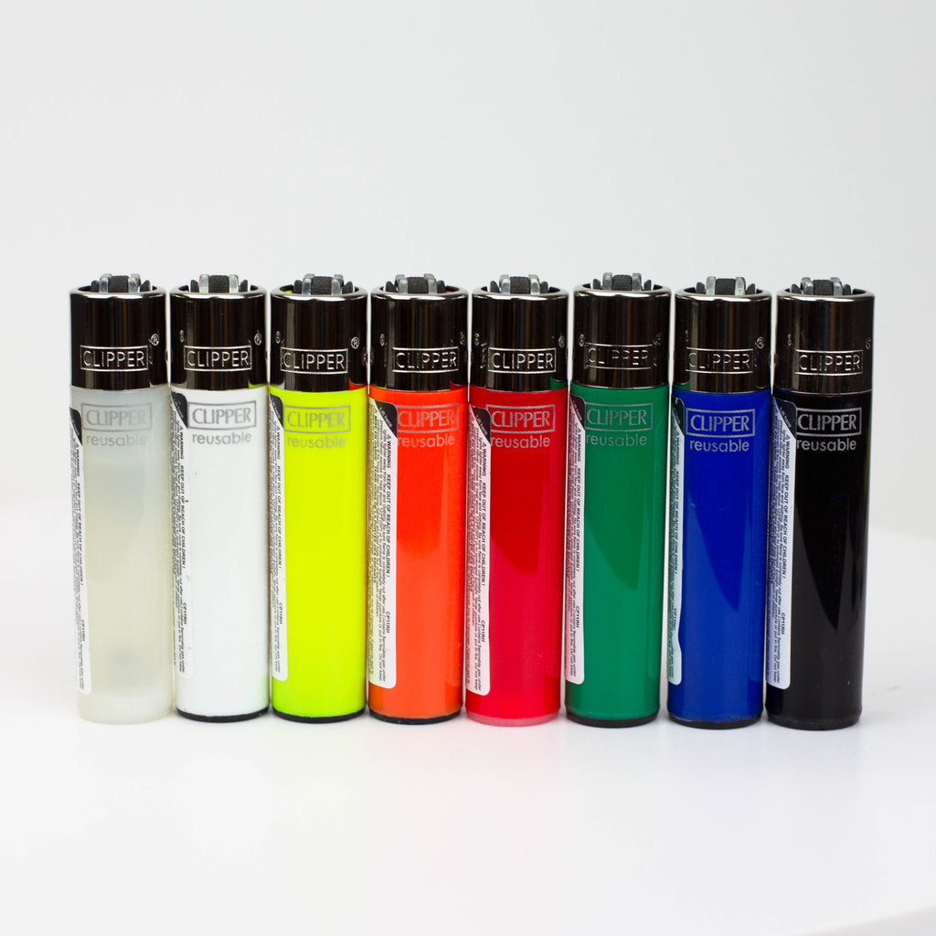CLIPPER SOLID 8 COLOUR LIGHTERS