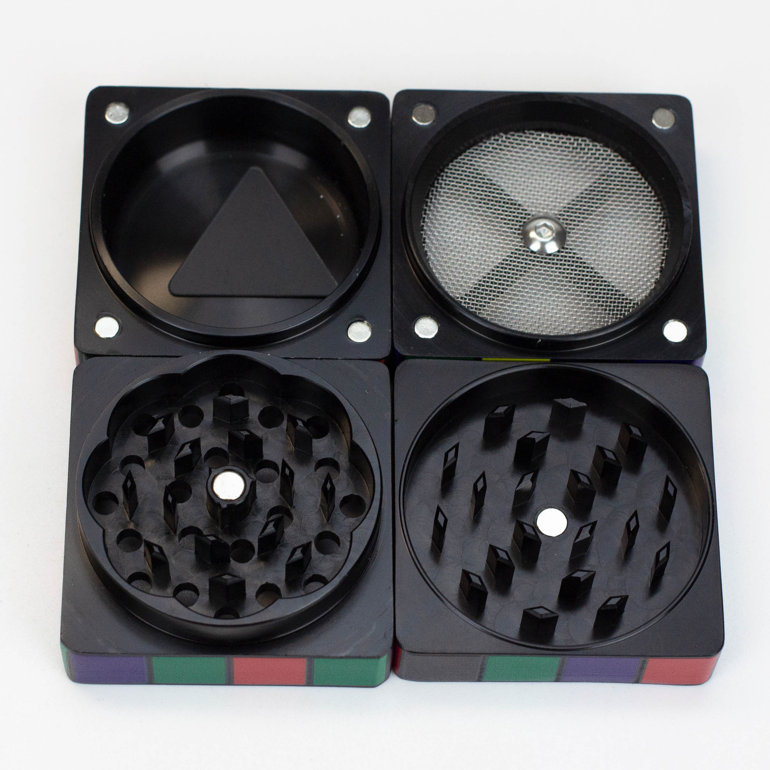 Infyniti Aluminium 50 x50 mm cube 4 parts Grinder ( GR1025 )