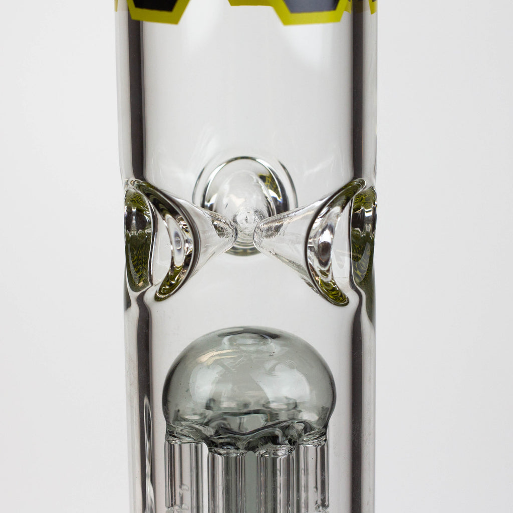 PROTECT YA NECK-15.5" 7 mm tree arm percolator glass bong [Logo]