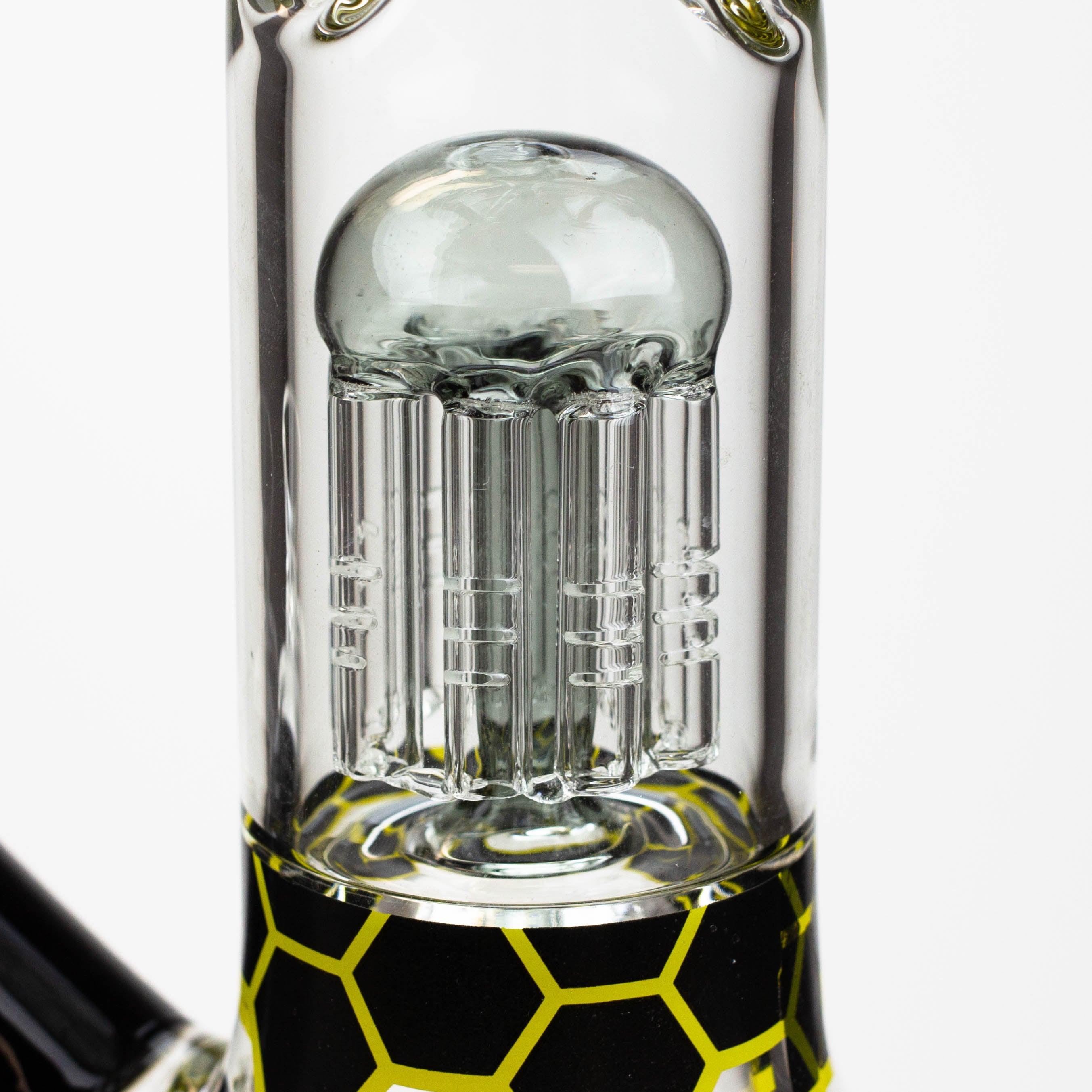 PROTECT YA NECK-15.5" 7 mm tree arm percolator glass bong [Logo]