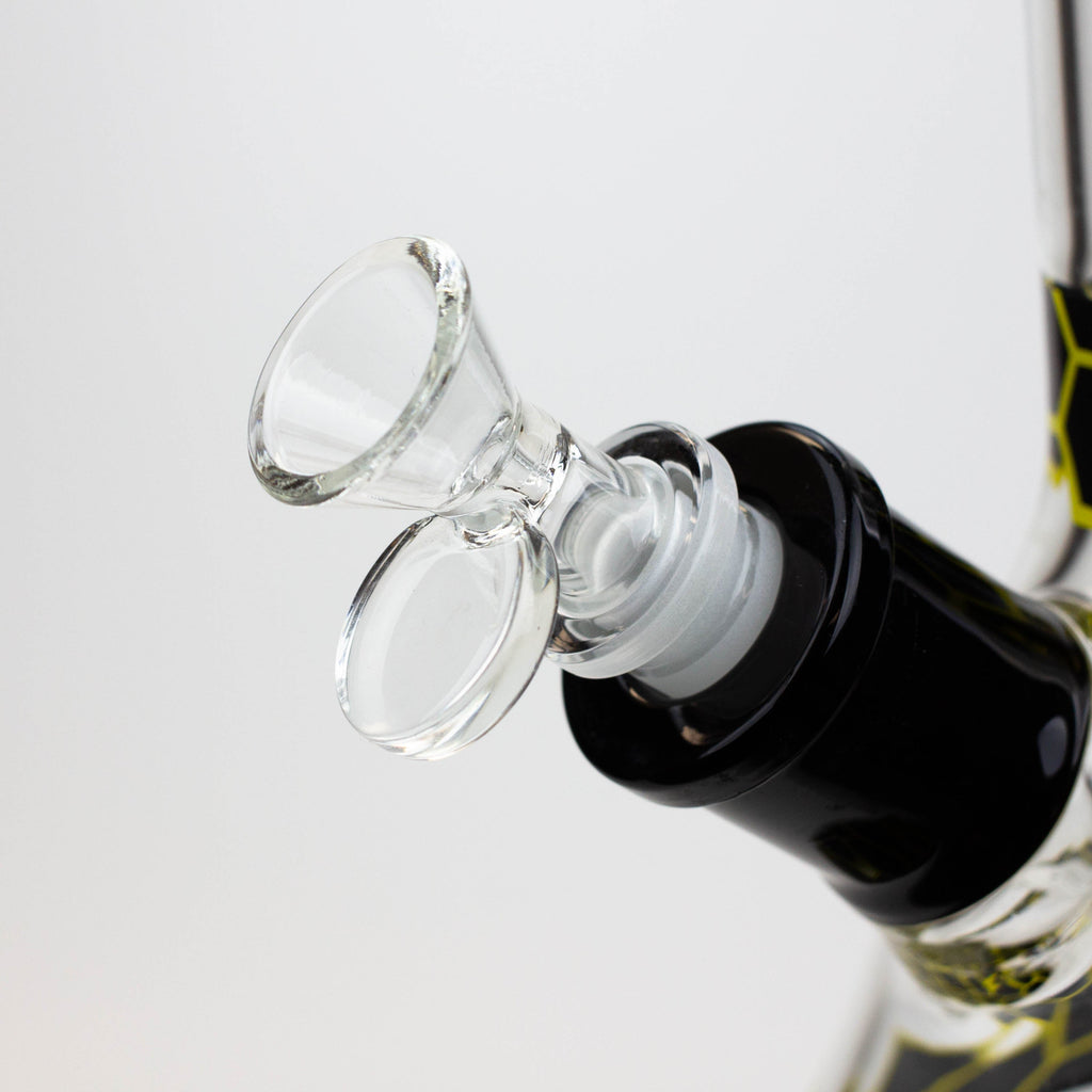 PROTECT YA NECK-15.5" 7 mm tree arm percolator glass bong [Logo]