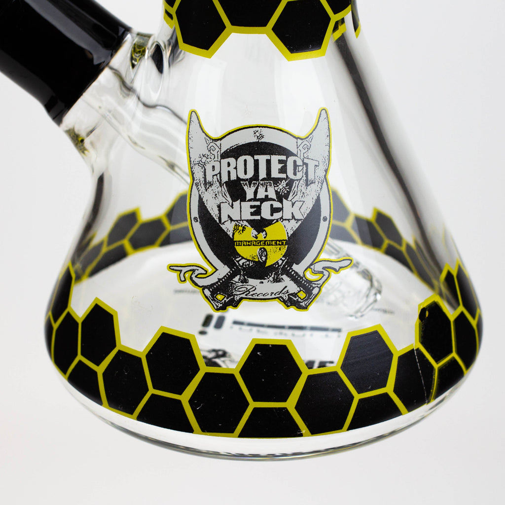 PROTECT YA NECK-15.5" 7 mm tree arm percolator glass bong [Logo]