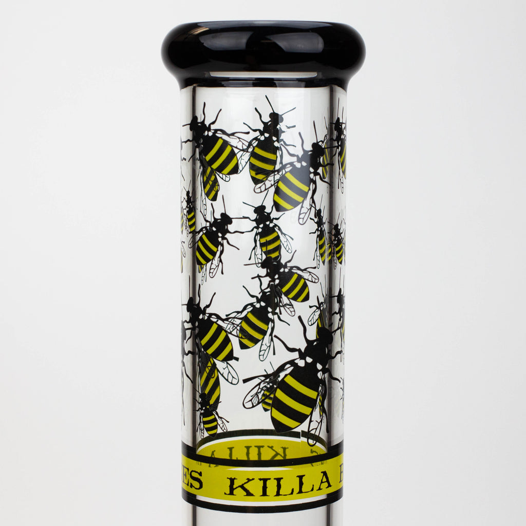 PROTECT YA NECK-15.5" 7 mm tree arm percolator glass bong [Killa Bees]