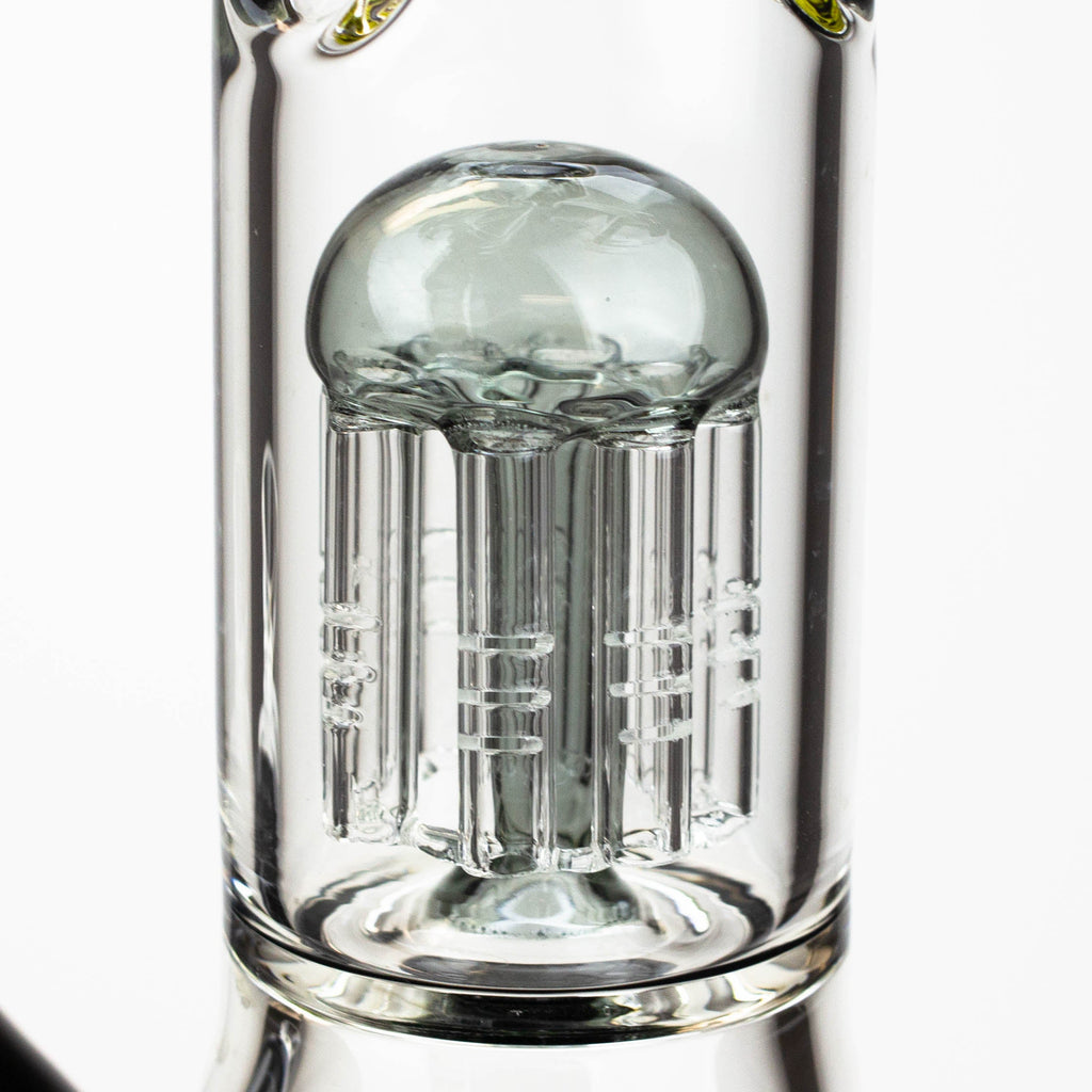 PROTECT YA NECK-15.5" 7 mm tree arm percolator glass bong [Killa Bees]