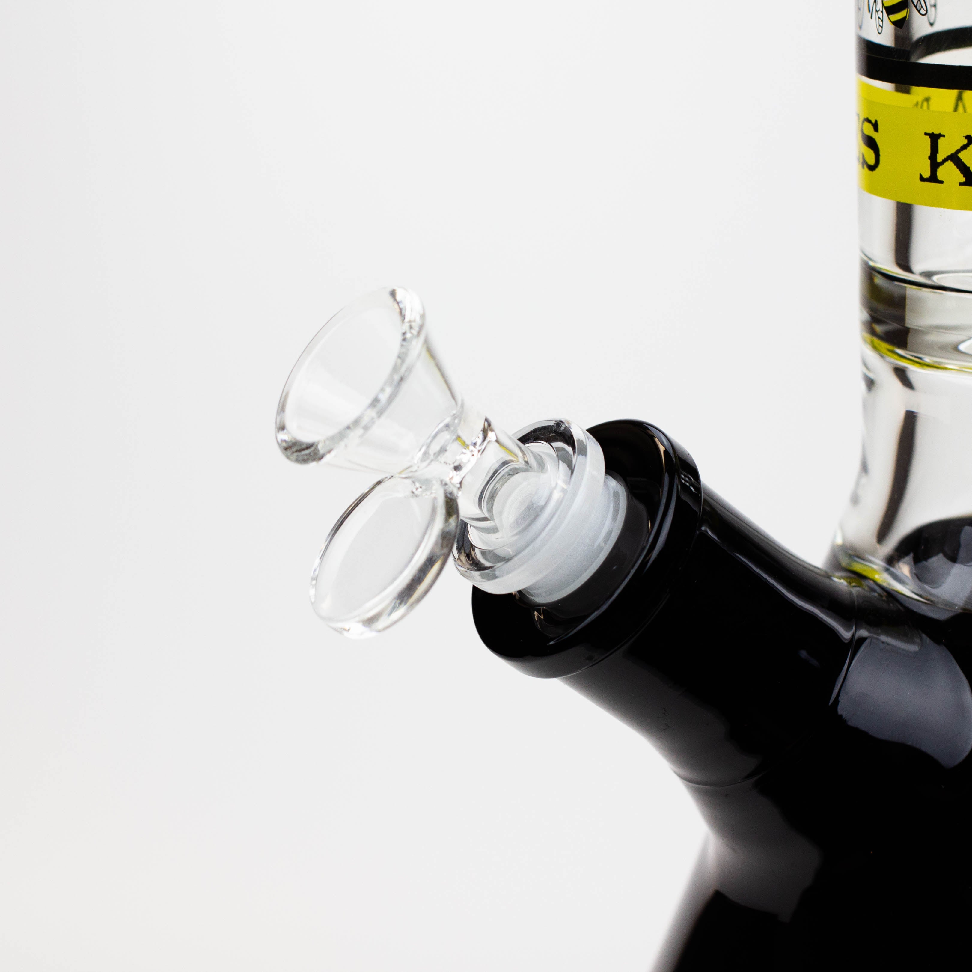 PROTECT YA NECK-15.5"  7 mm Glass water bong by Infyniti [Killa Bees]