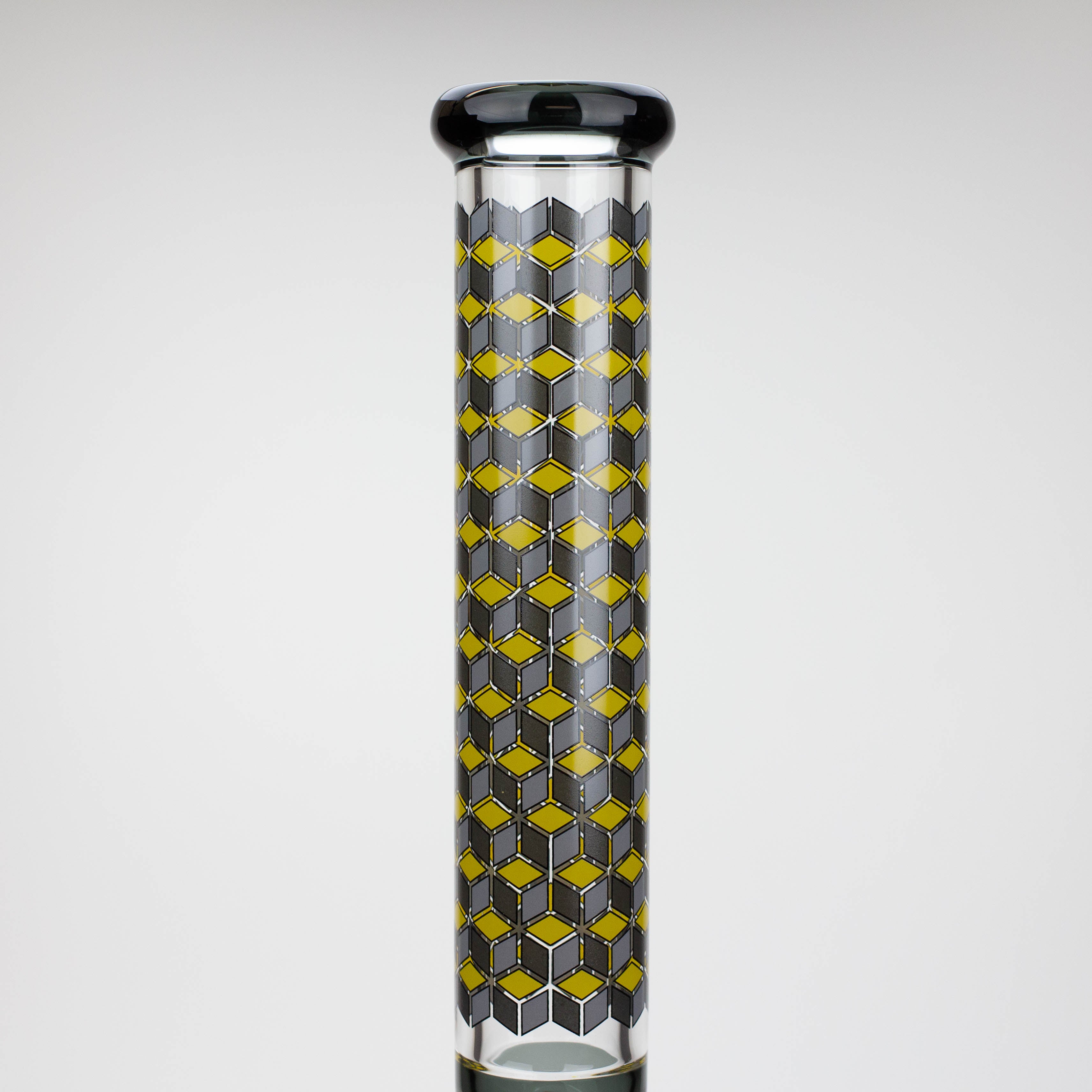 18" Cubic Pattern 7 mm glass water bong