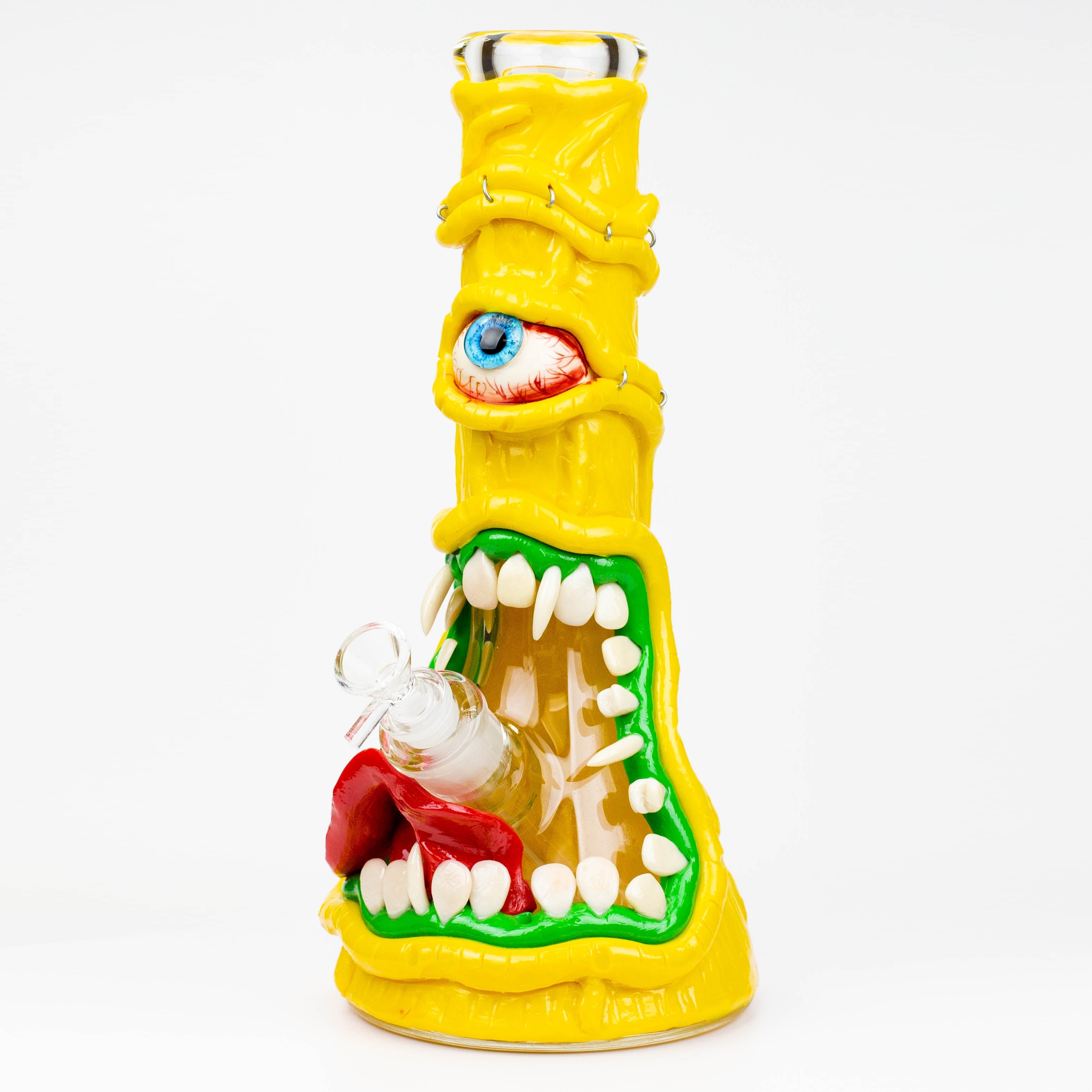 12.5"  Resin 3D artwork 7mm glass beaker water bong [TS101]