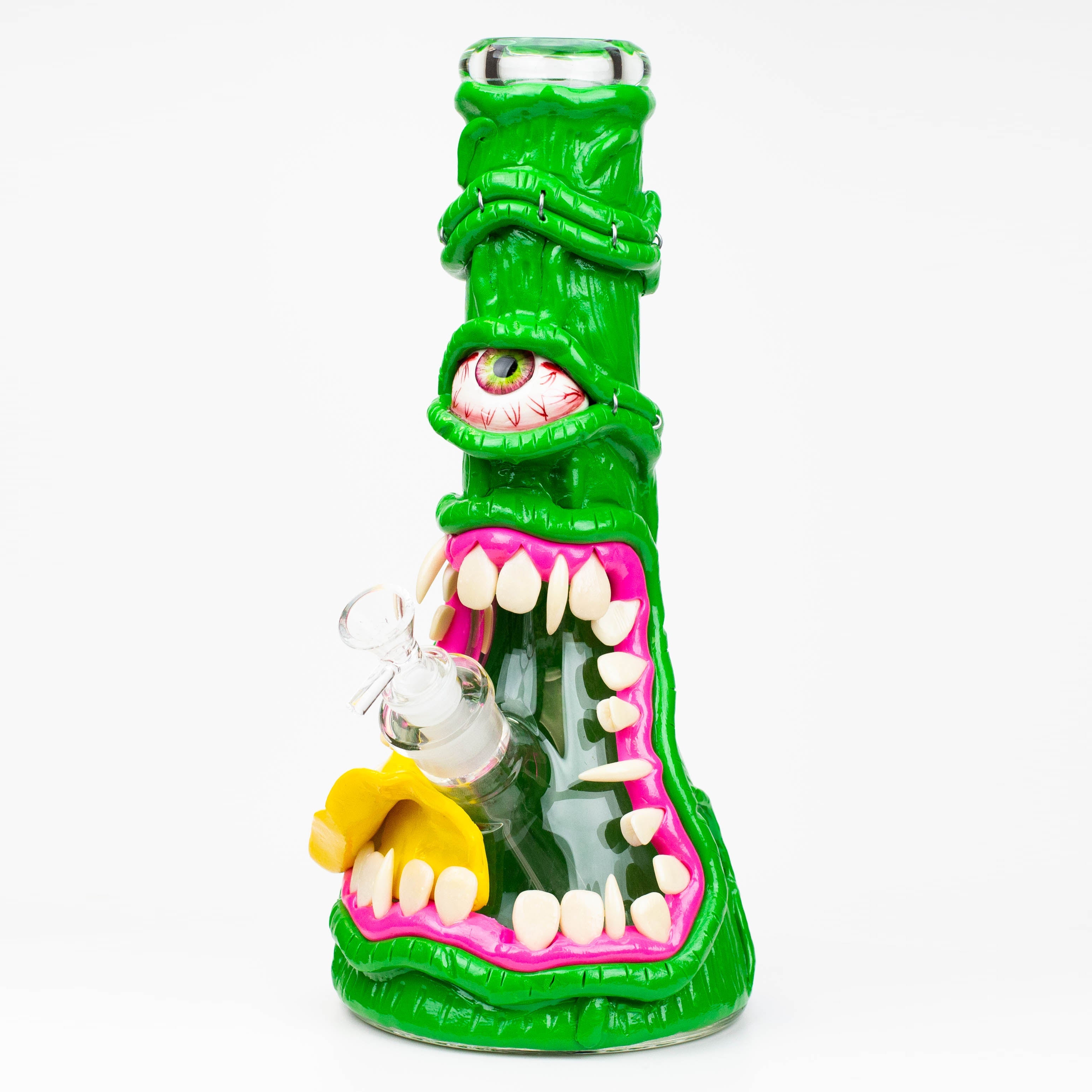 12.5"  Resin 3D artwork 7mm glass beaker water bong [TS101]
