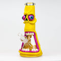 12.5"  Resin 3D artwork 7mm glass beaker water bong [TS103]