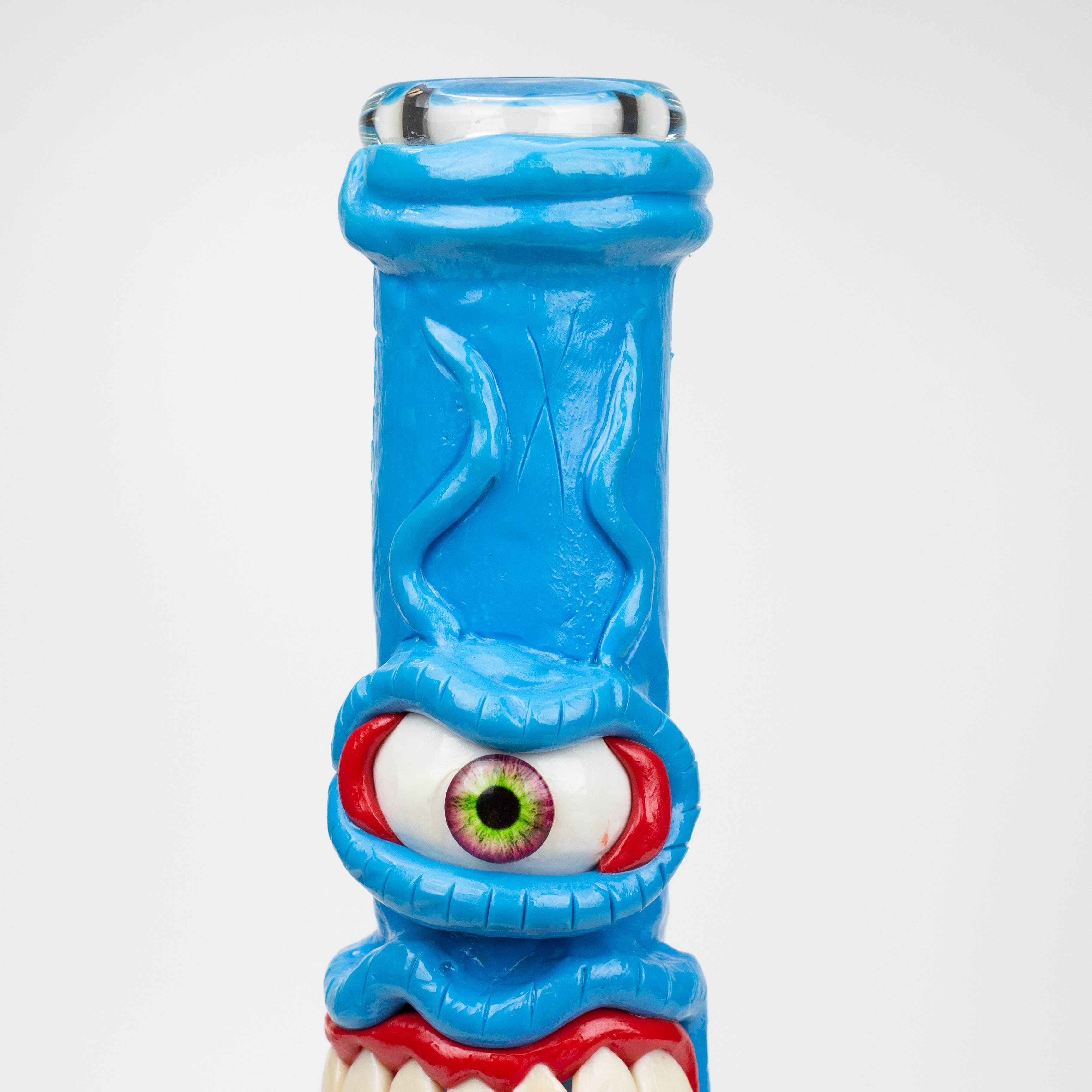 12.5"  Resin 3D artwork 7mm glass beaker water bong [TS104]