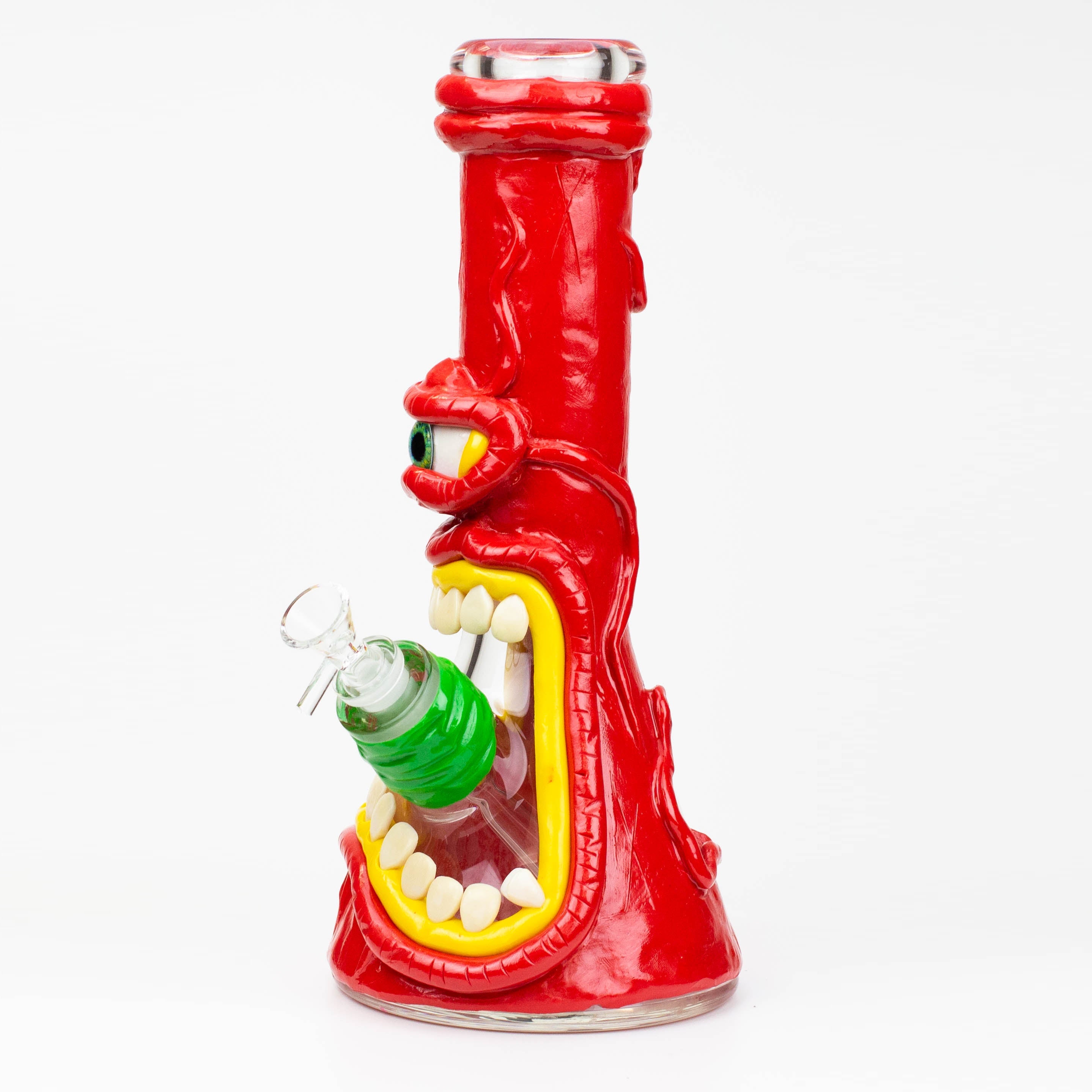 12.5"  Resin 3D artwork 7mm glass beaker water bong [TS104]