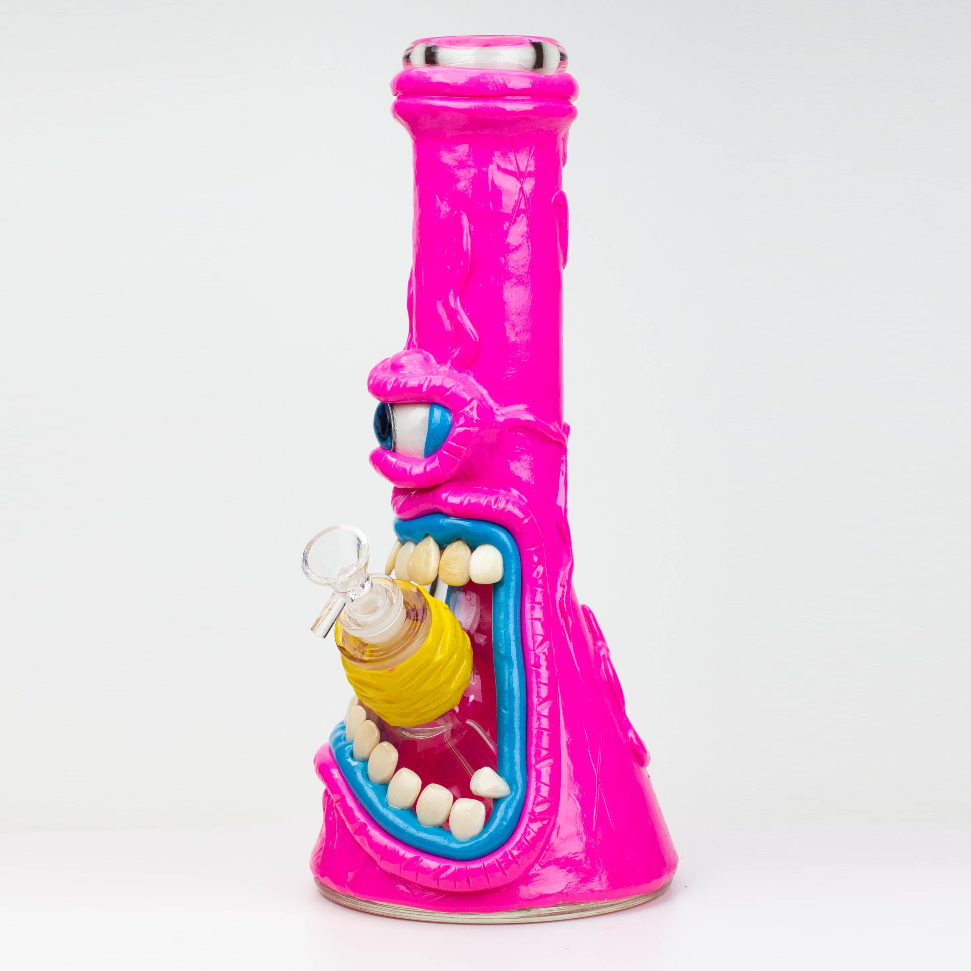 12.5"  Resin 3D artwork 7mm glass beaker water bong [TS104]