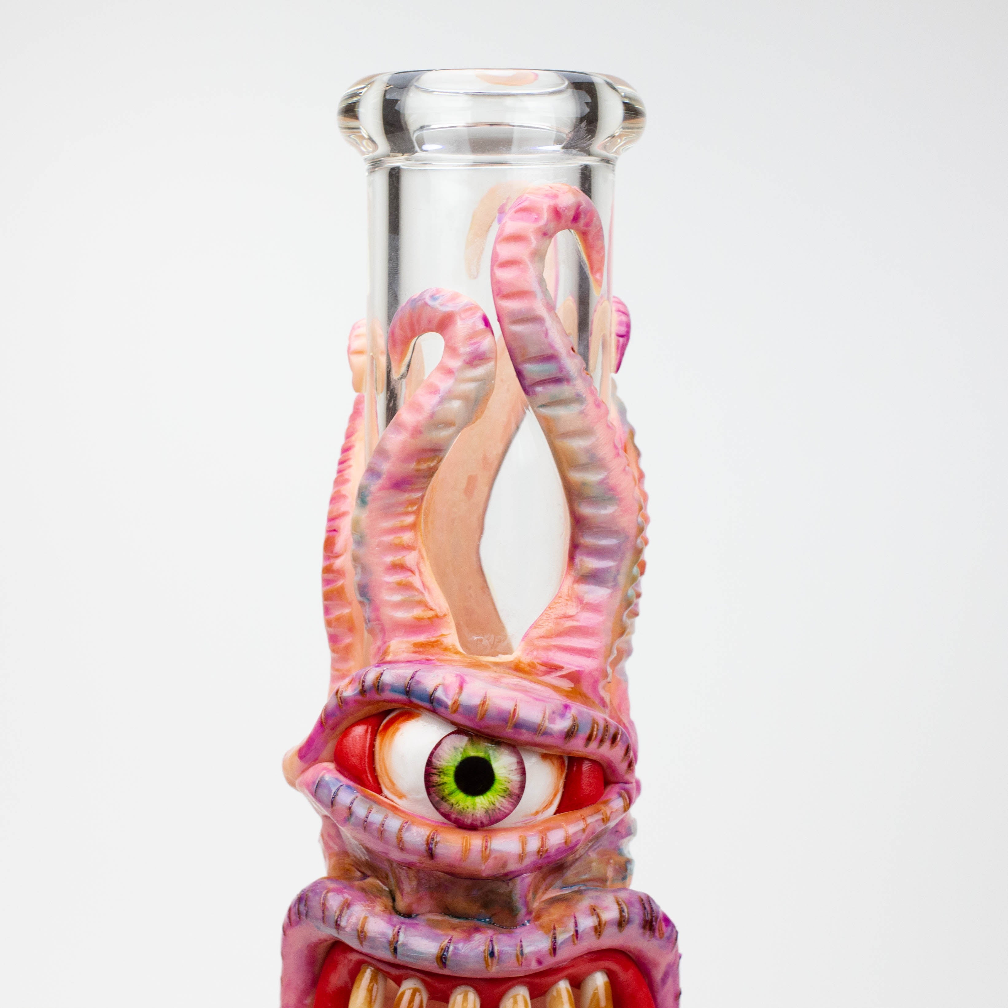 12.5"  Resin 3D artwork 7mm glass beaker water bong [TS105]
