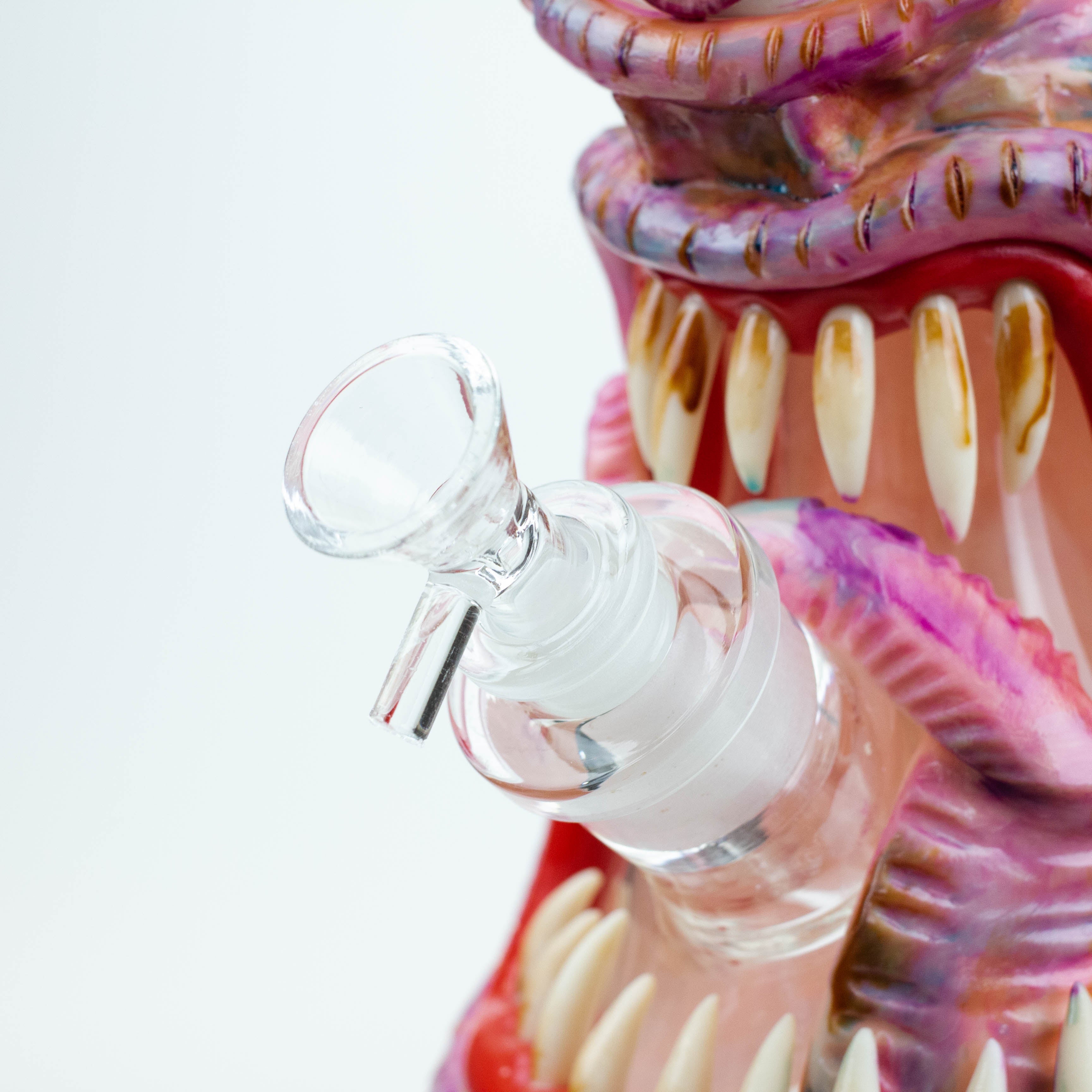 12.5"  Resin 3D artwork 7mm glass beaker water bong [TS105]