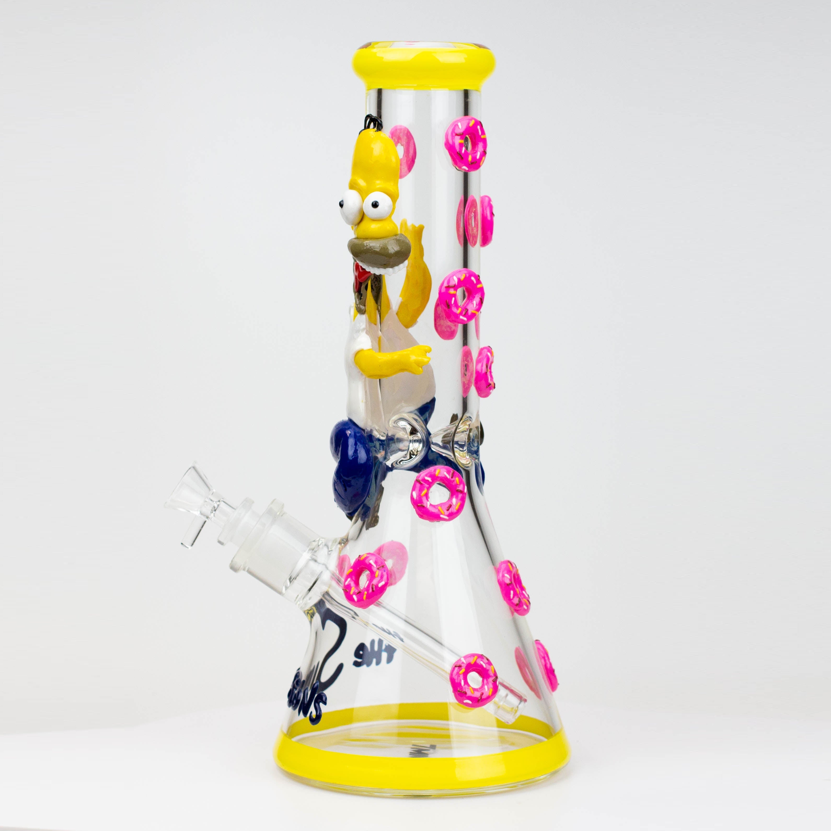 12.5"  Resin 3D artwork 7mm glass beaker water bong [TS107]