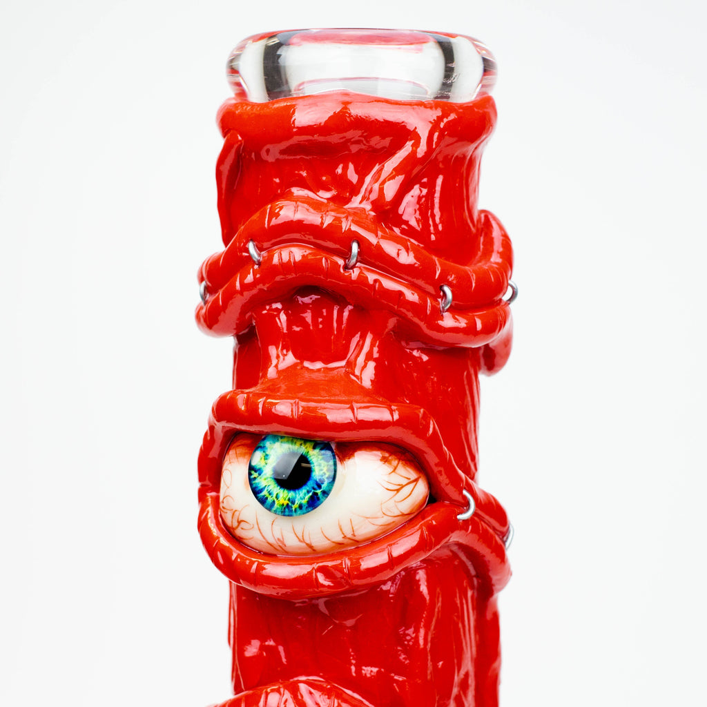12.5"  Resin 3D artwork 7mm glass beaker water bong [TS101]