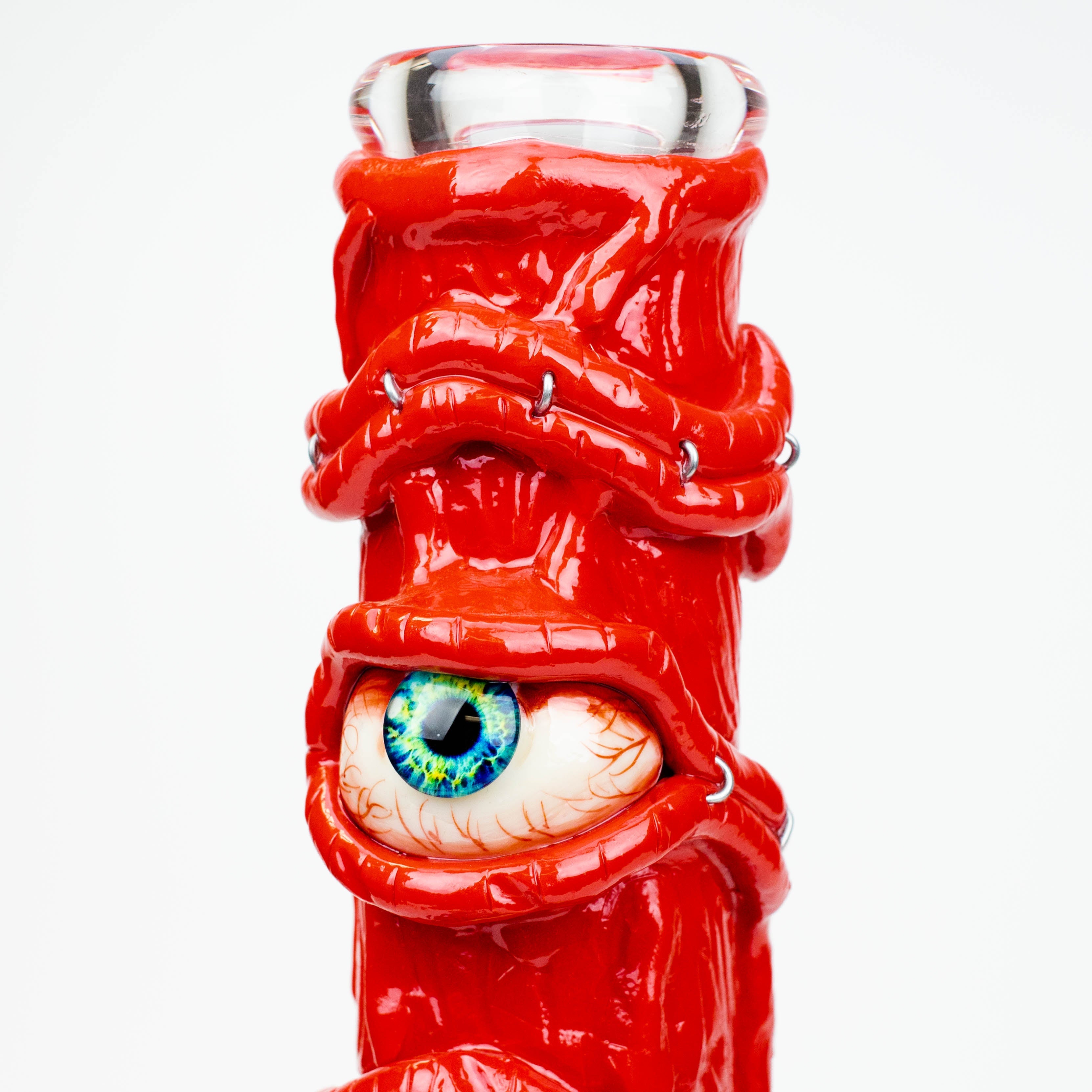 12.5"  Resin 3D artwork 7mm glass beaker water bong [TS101]