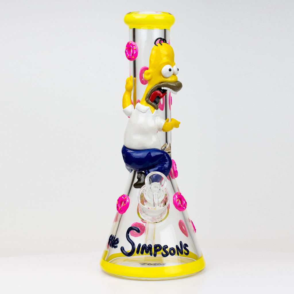 12.5"  Resin 3D artwork 7mm glass beaker water bong [TS107]