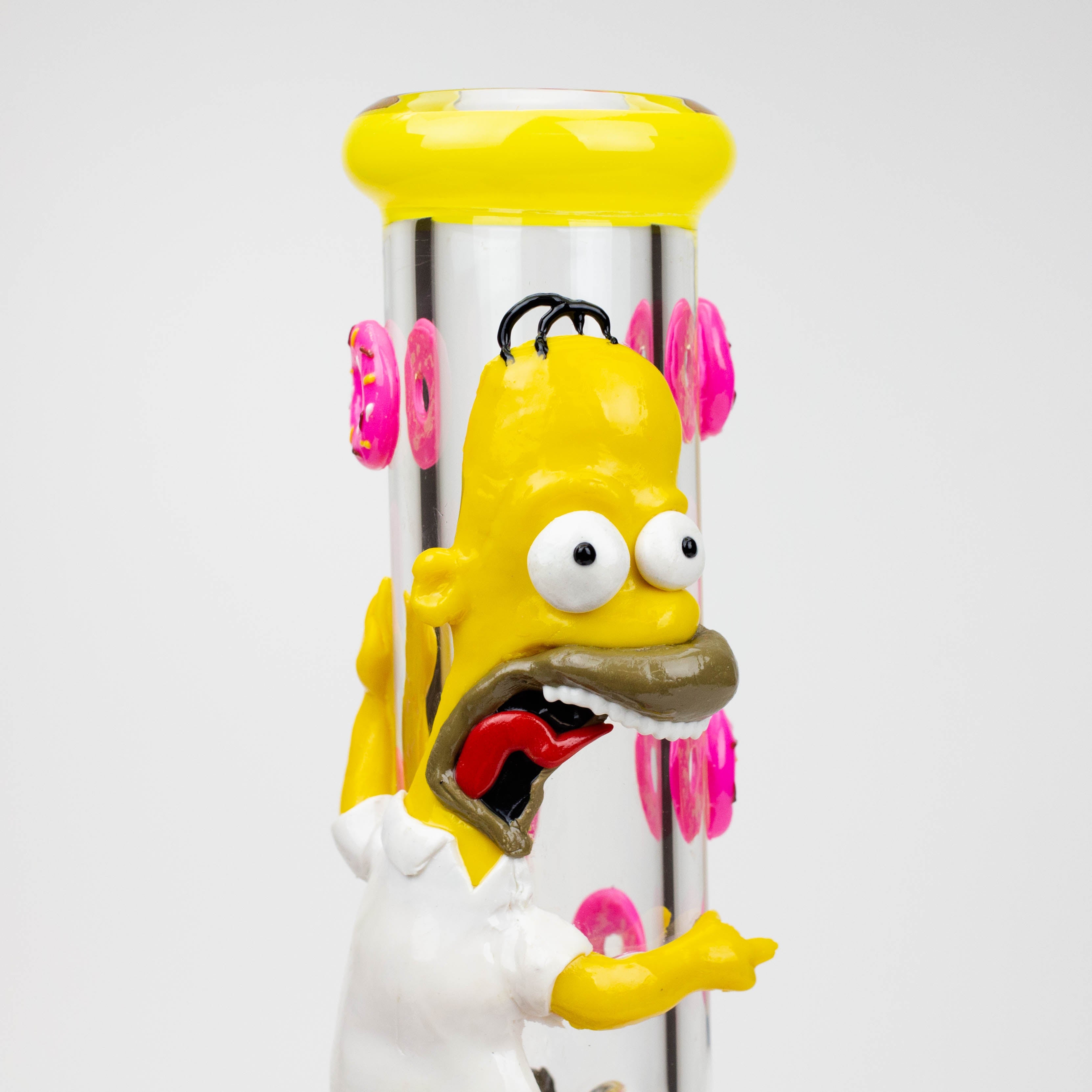 12.5"  Resin 3D artwork 7mm glass beaker water bong [TS107]