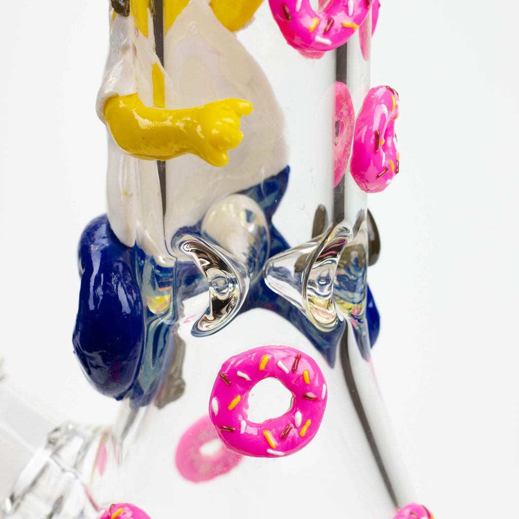 12.5"  Resin 3D artwork 7mm glass beaker water bong [TS107]