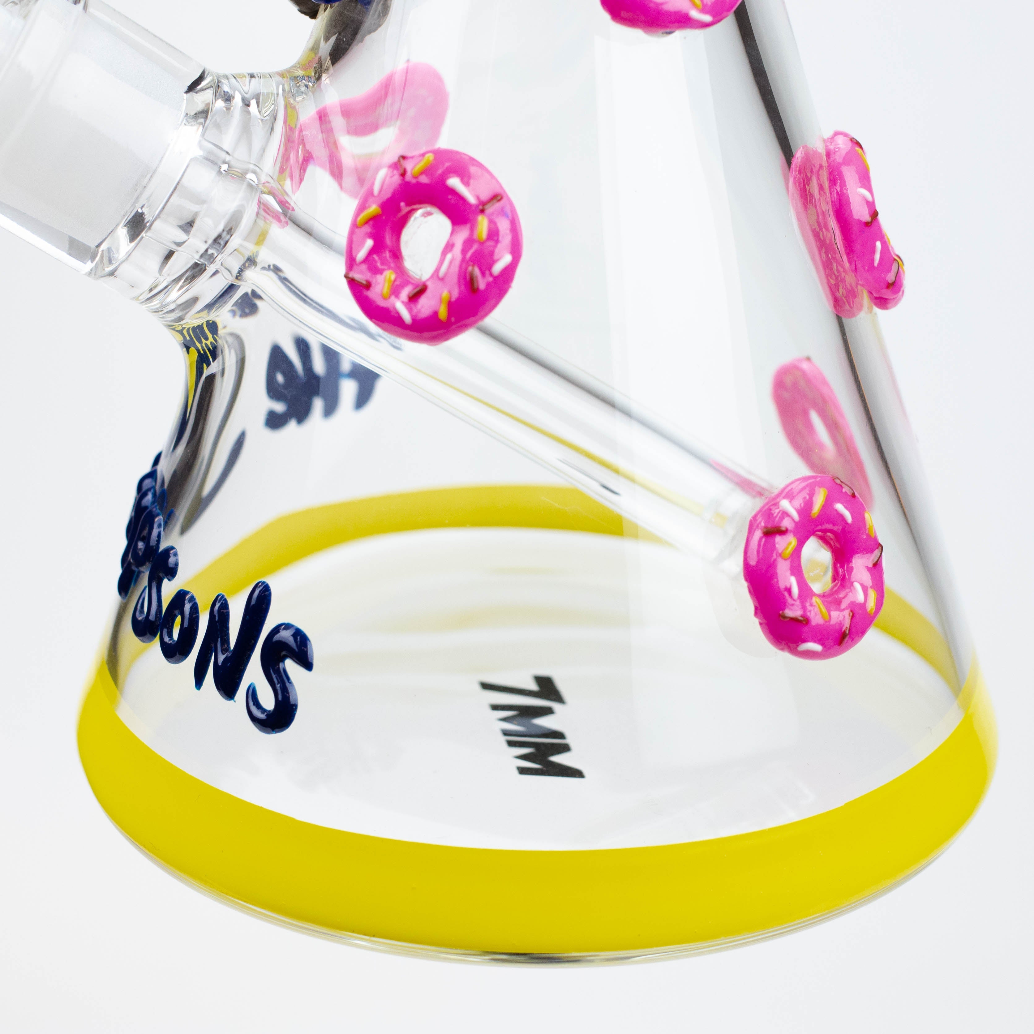 12.5"  Resin 3D artwork 7mm glass beaker water bong [TS107]