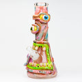 12.5"  Resin 3D artwork 7mm glass beaker water bong [SP2072]