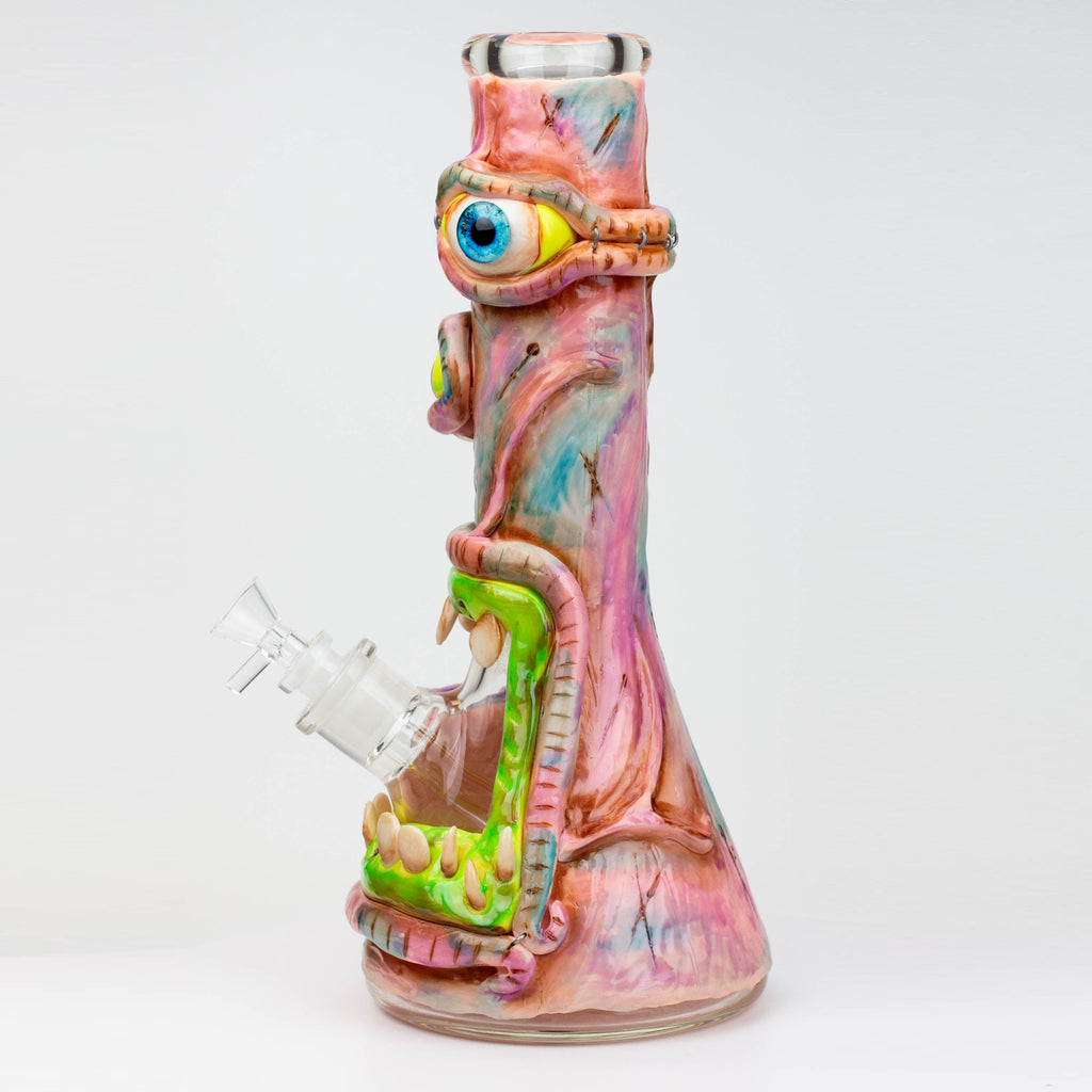 12.5"  Resin 3D artwork 7mm glass beaker water bong [SP2072]
