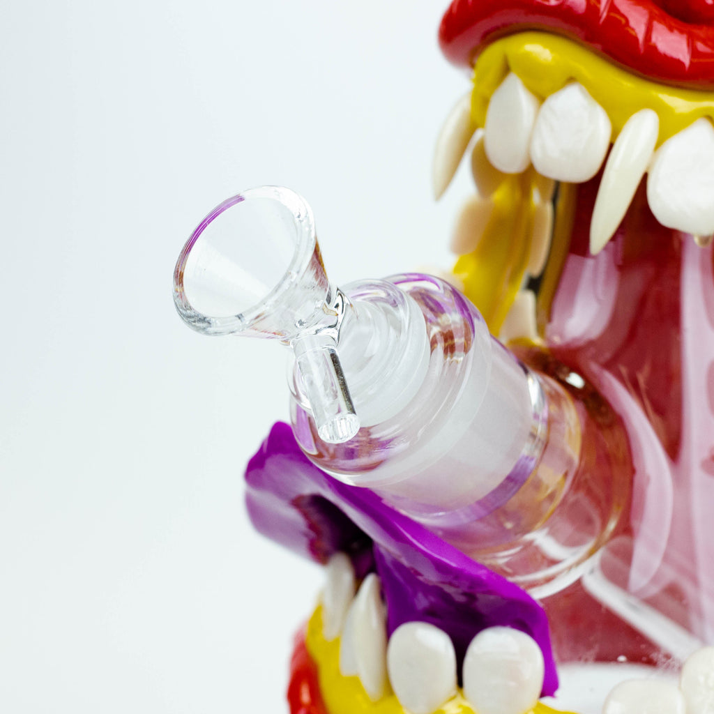 12.5"  Resin 3D artwork 7mm glass beaker water bong [TS101]