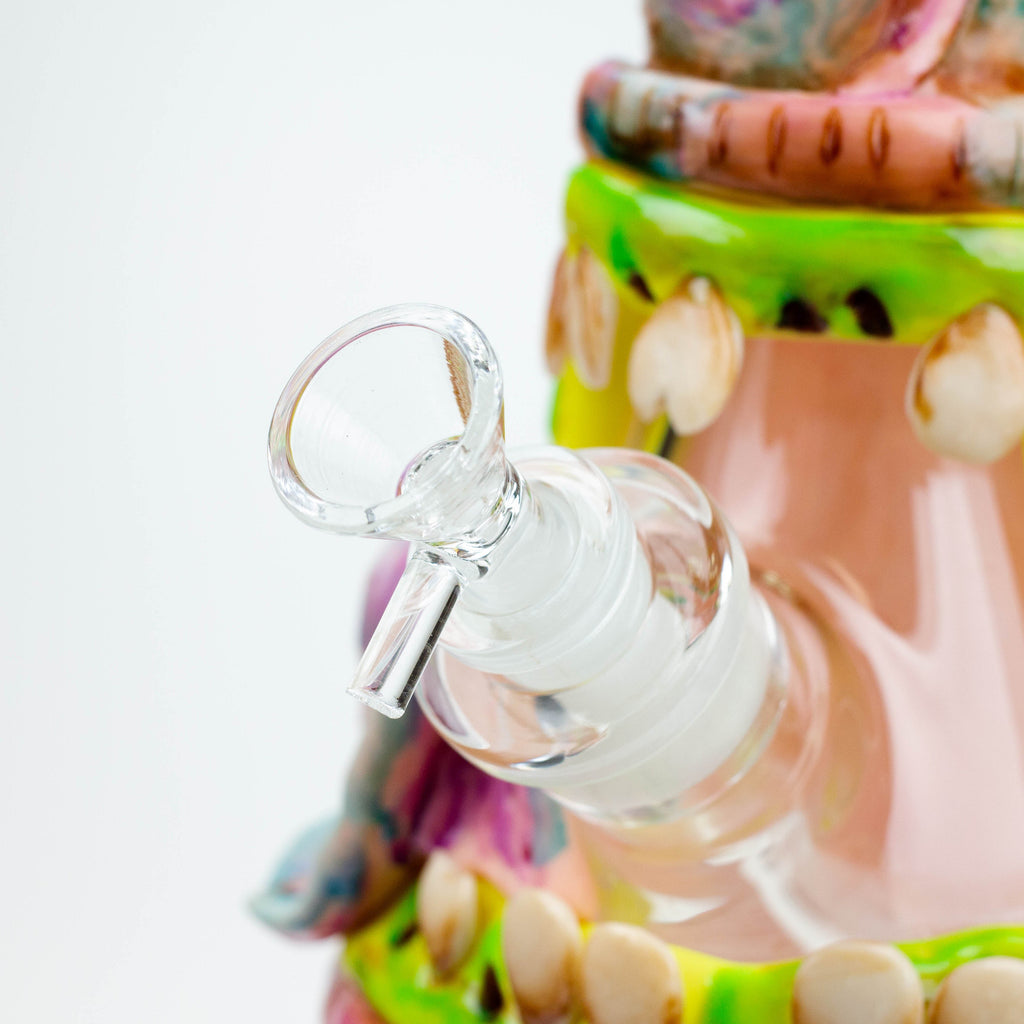 12.5"  Resin 3D artwork 7mm glass beaker water bong [SP2072]