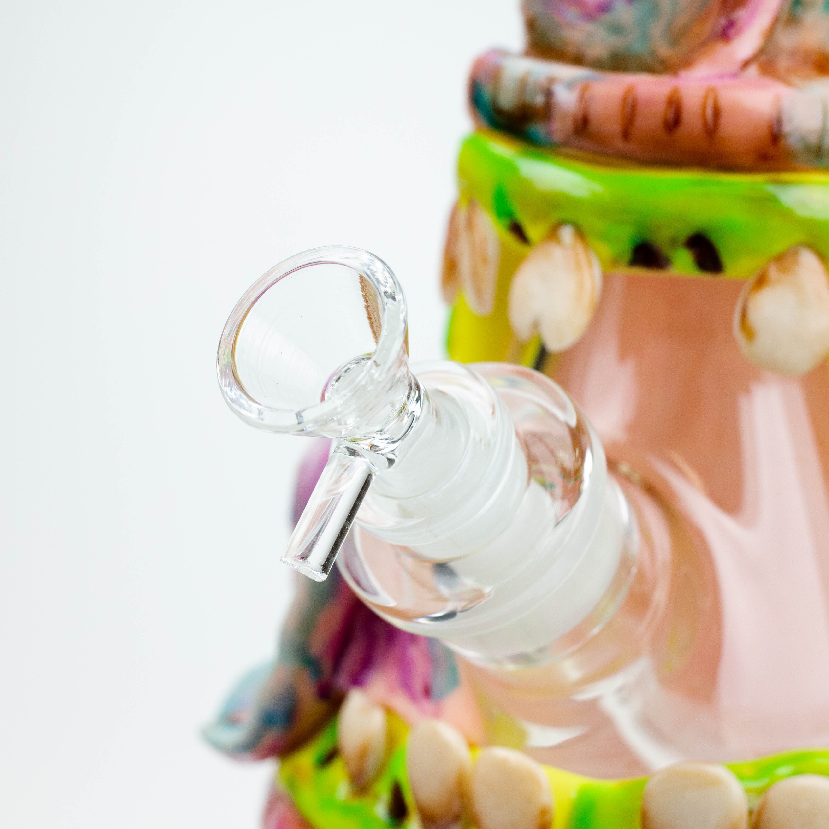 12.5"  Resin 3D artwork 7mm glass beaker water bong [SP2072]