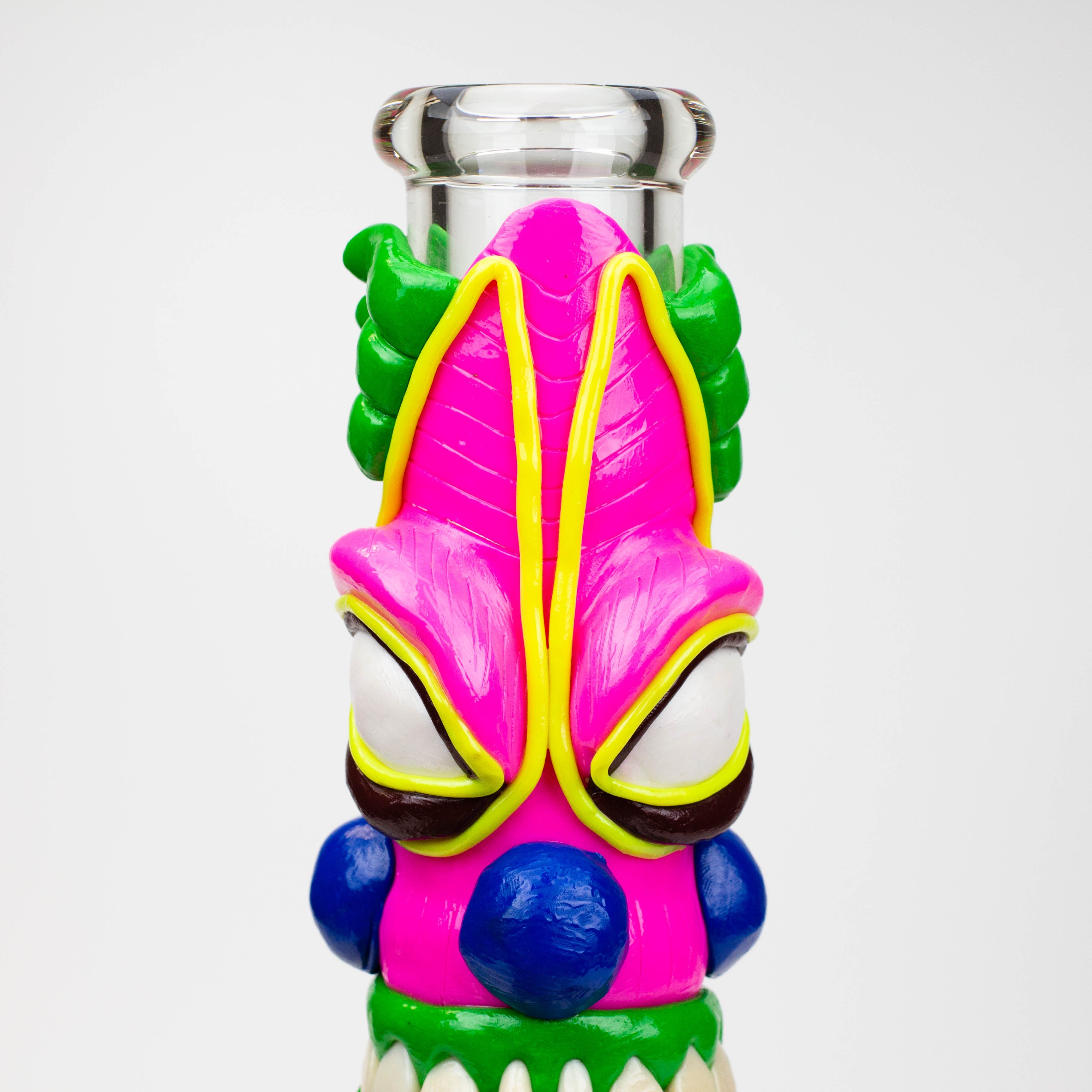 12.5"  Resin 3D artwork 7mm glass beaker water bong [TS109]