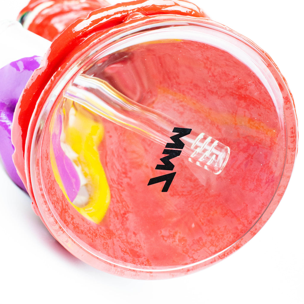 12.5"  Resin 3D artwork 7mm glass beaker water bong [TS101]