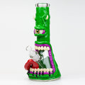 12.5"  Resin 3D artwork 7mm glass beaker water bong [TS110]