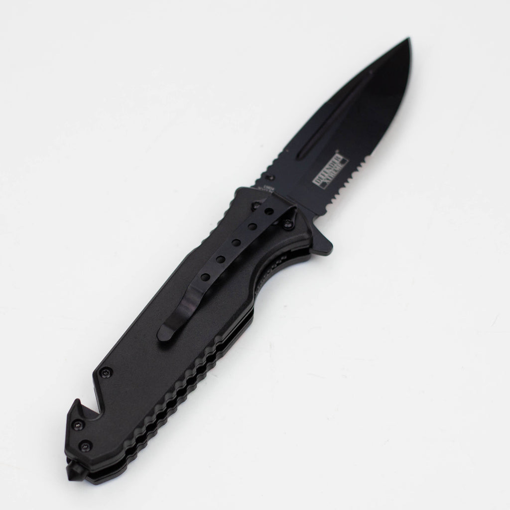 8.5" Lips Design - Folding Knife W/ Belt Cutte