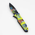 8.5" Lady Design - Folding Knife W/ Belt Cutte