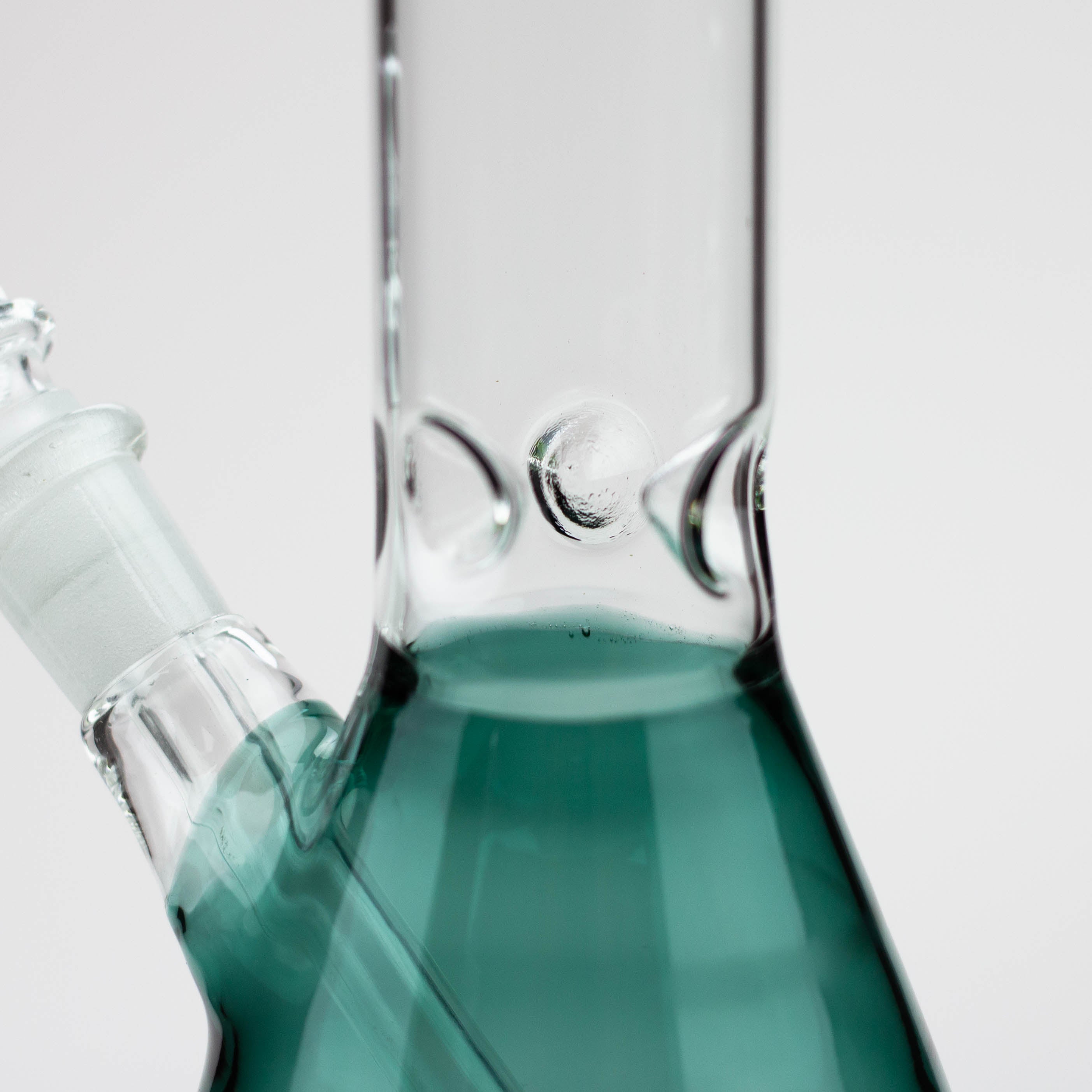 7" color glass water beaker bong
