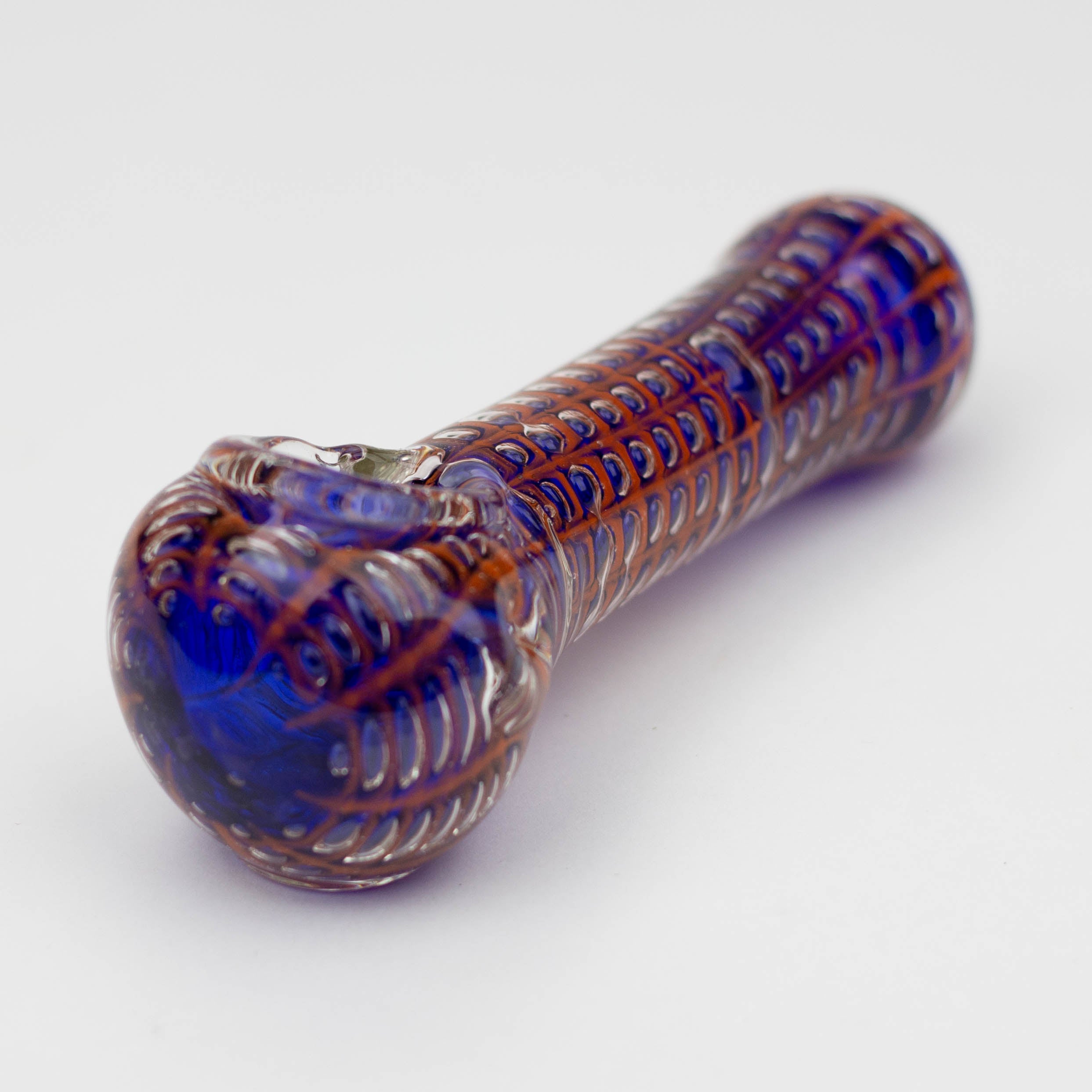 5" Spider web glass hand pipe