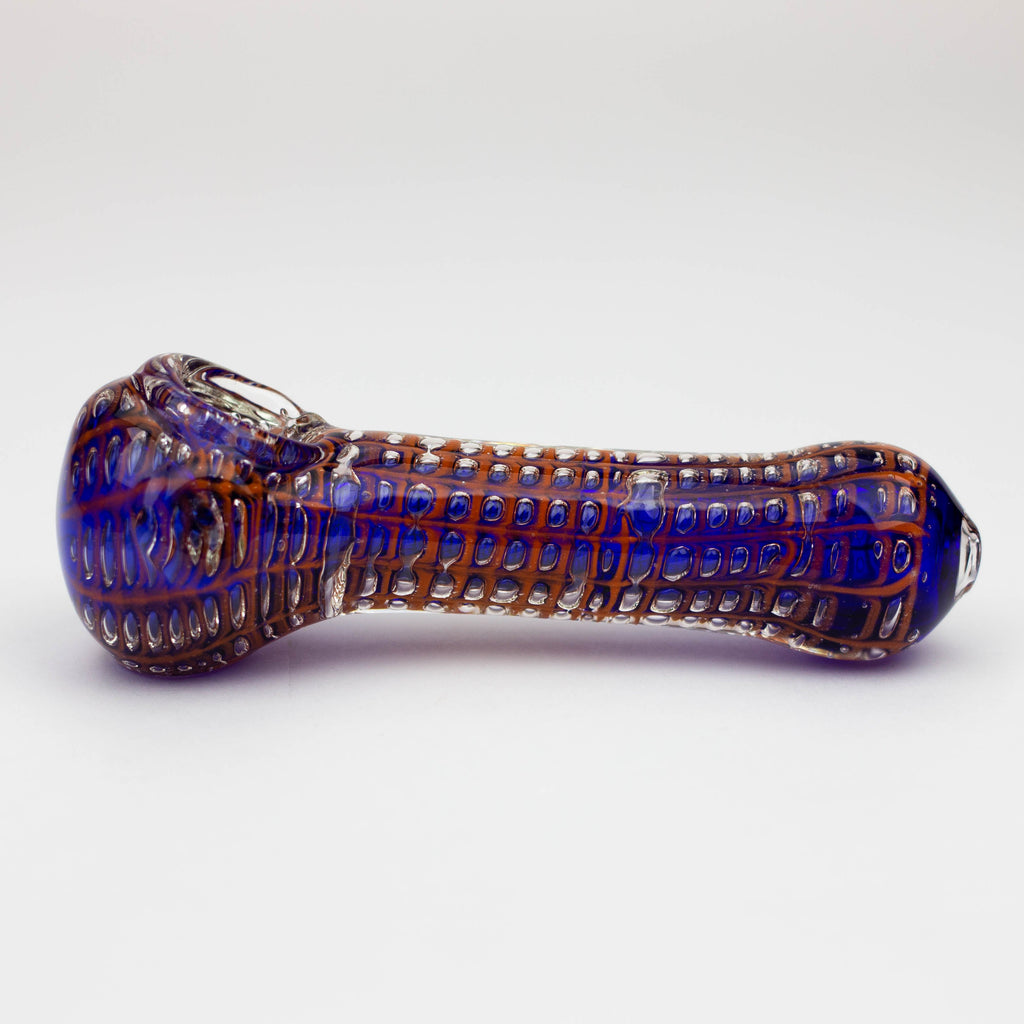 5" Spider web glass hand pipe