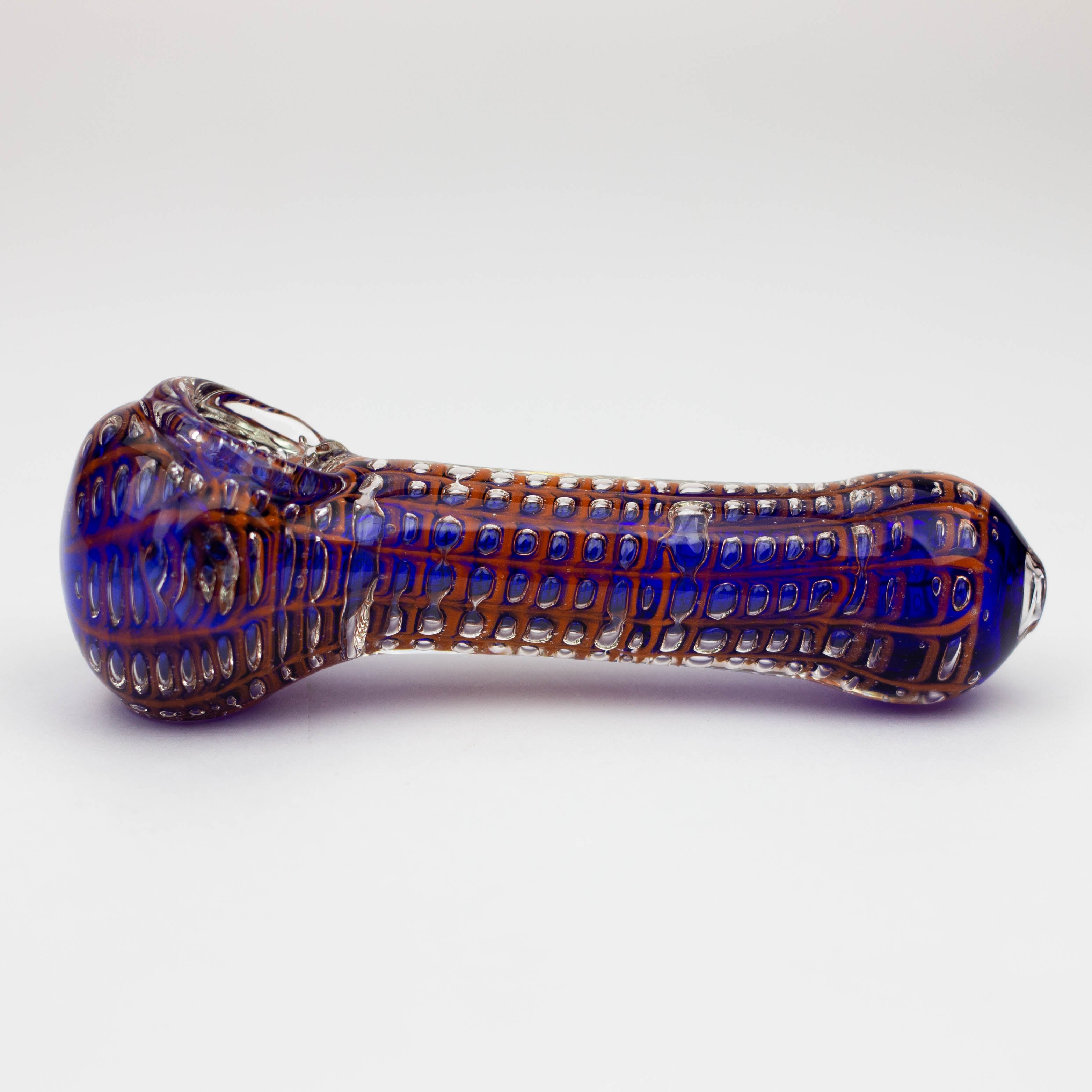 5" Spider web glass hand pipe