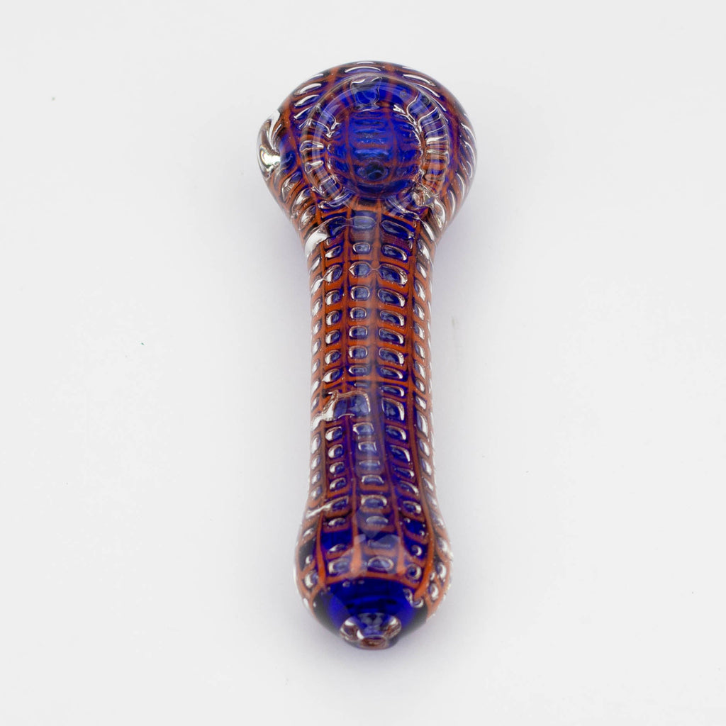 5" Spider web glass hand pipe