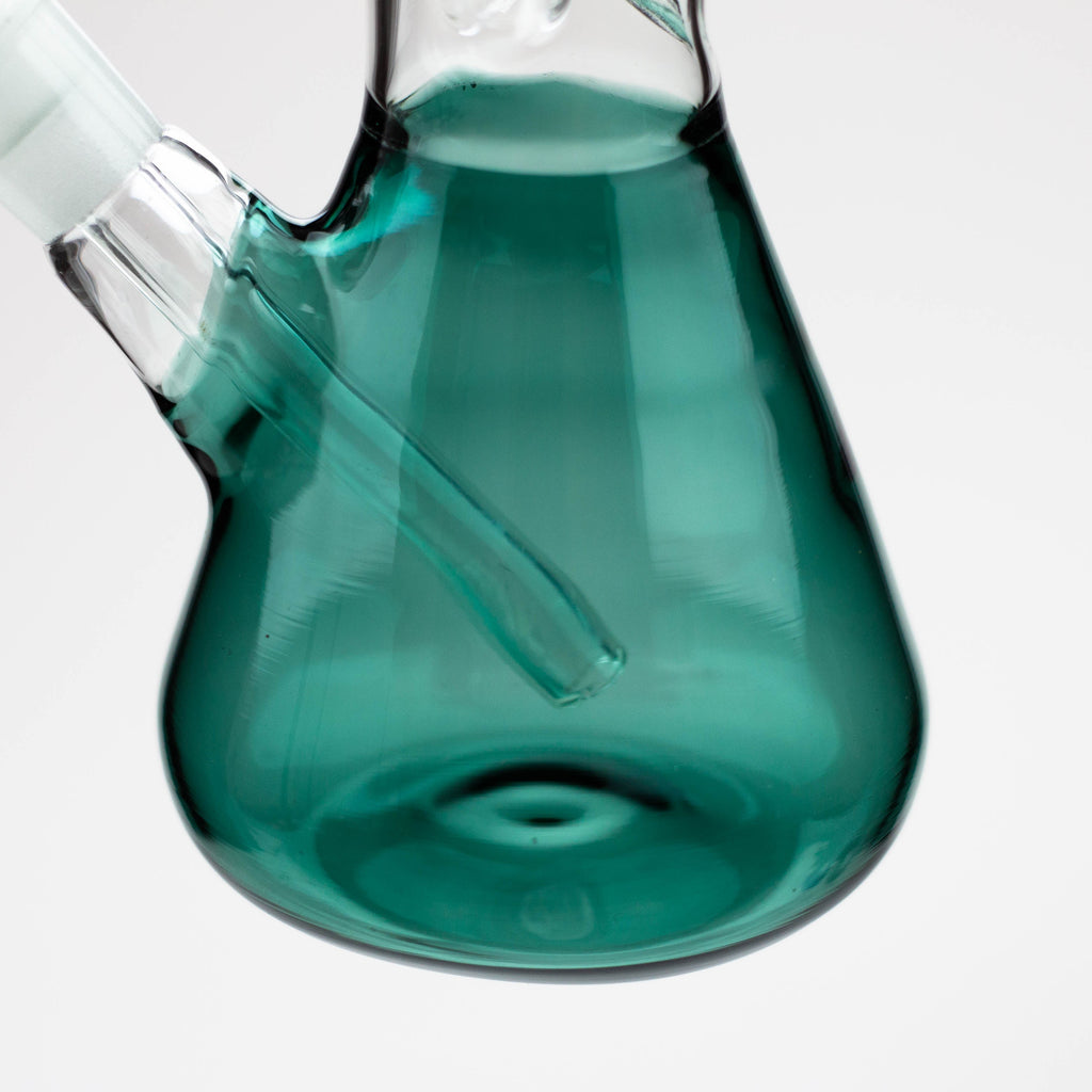 7" color glass water beaker bong