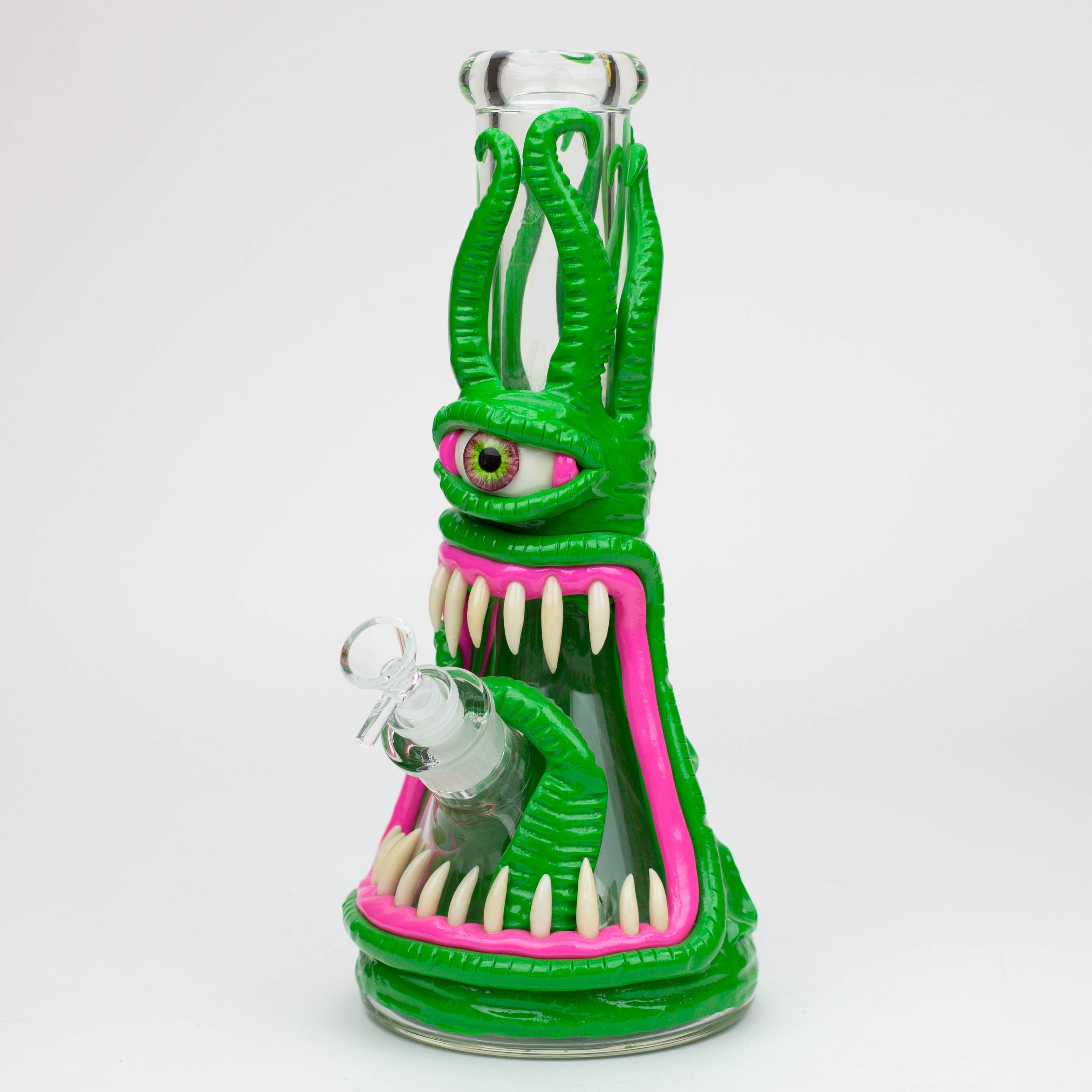 12.5"  Resin 3D artwork 7mm glass beaker water bong [TS112]