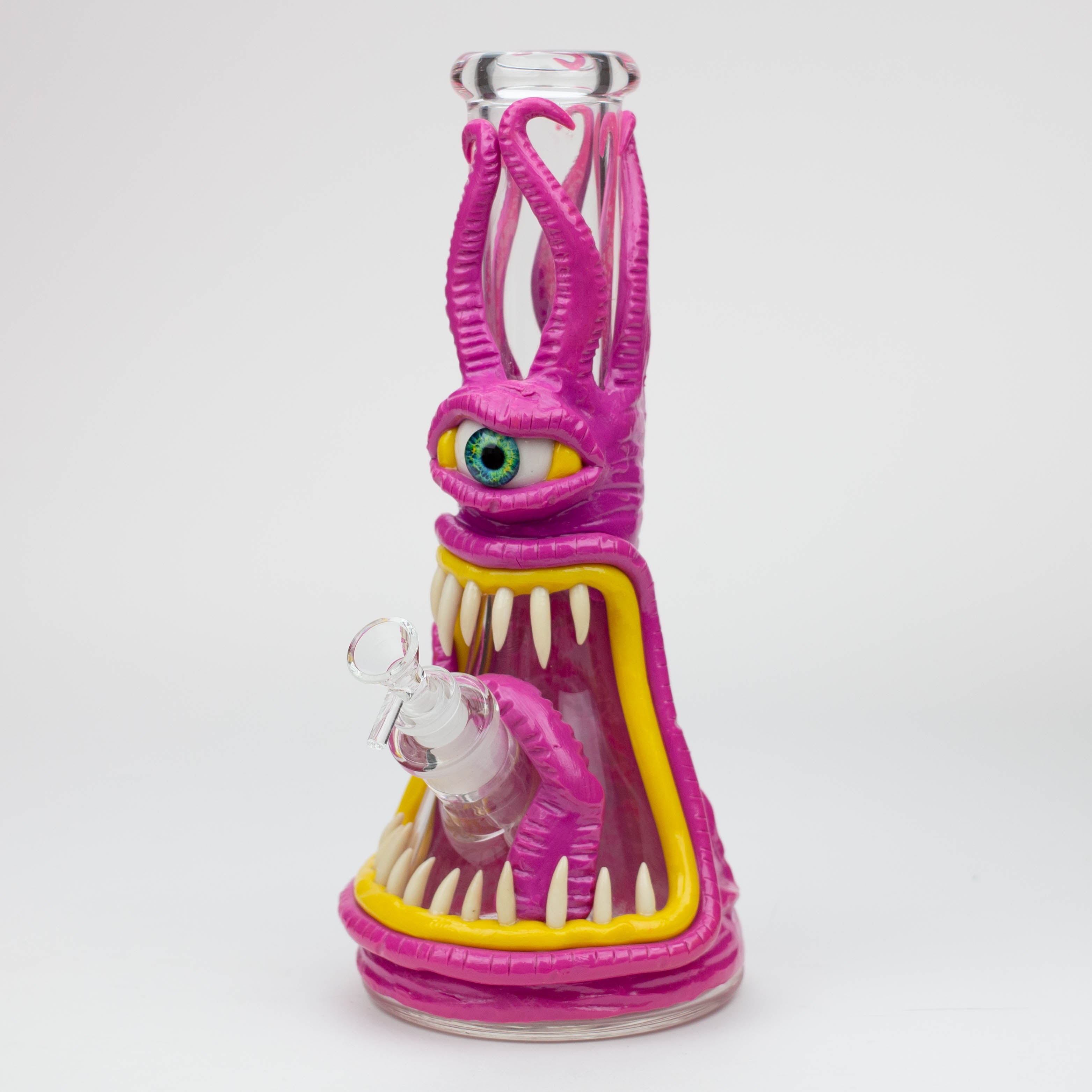 12.5"  Resin 3D artwork 7mm glass beaker water bong [TS112]