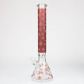 18" Leaf Glow in the dark 7 mm glass water bong
