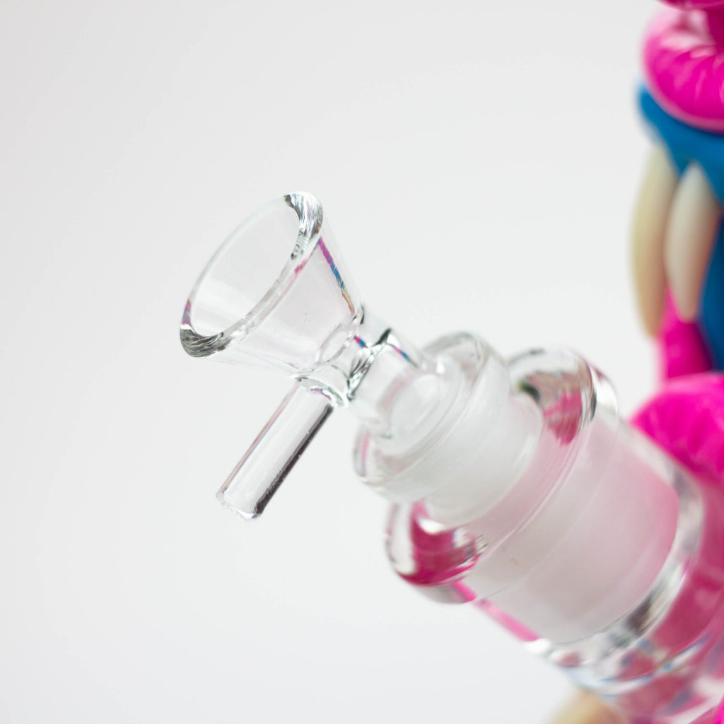 12.5"  Resin 3D artwork 7mm glass beaker water bong [TS112]