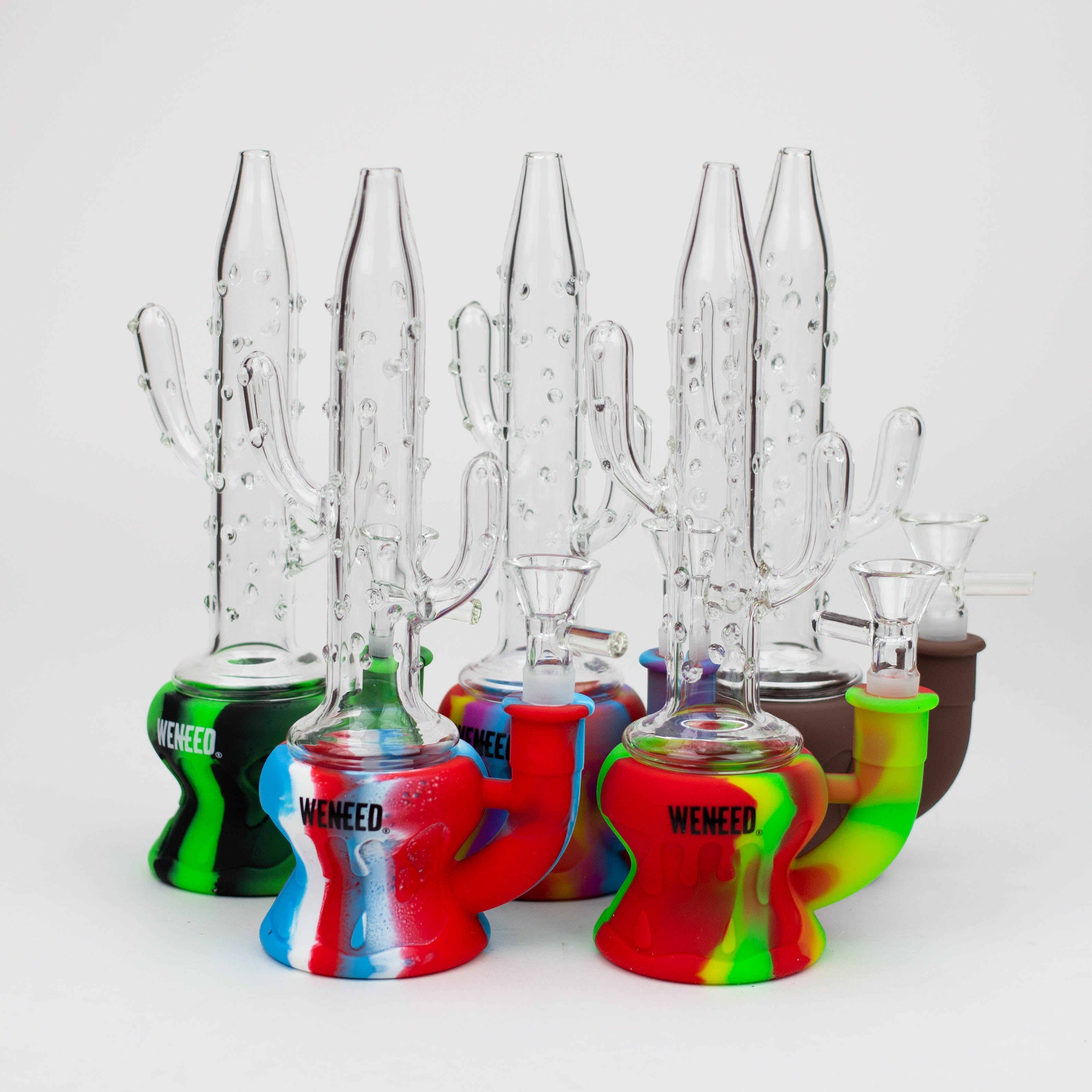 WENEED®- 9" Silicone Cactus bong