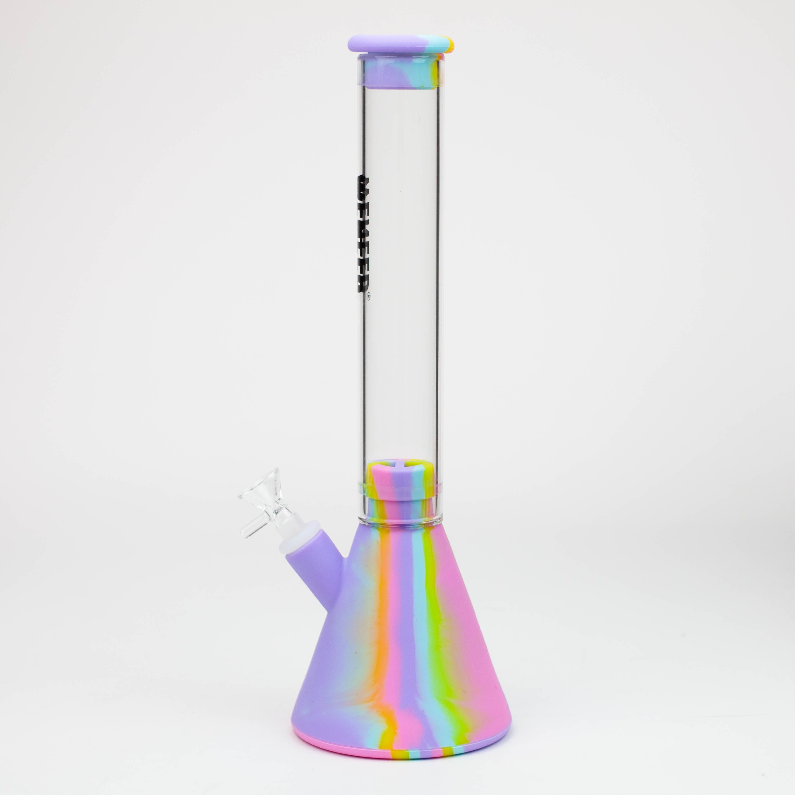 WENEED®- 12" Silicone Glass Beaker bong