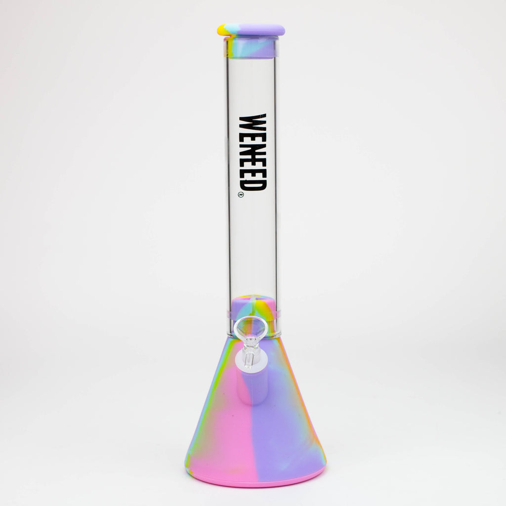 WENEED®- 12" Silicone Glass Beaker bong