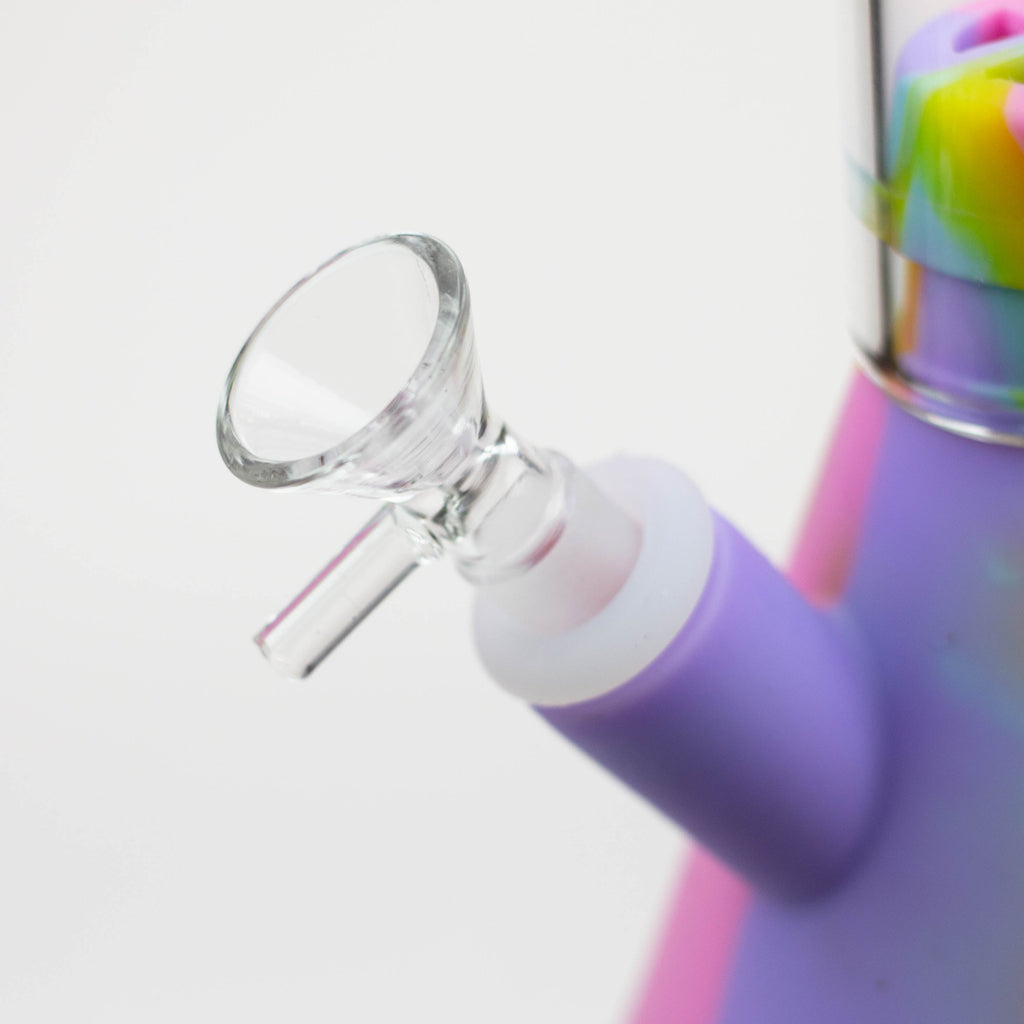WENEED®- 12" Silicone Glass Beaker bong