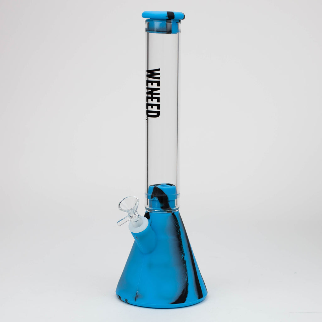 WENEED®- 12" Silicone Glass Beaker bong